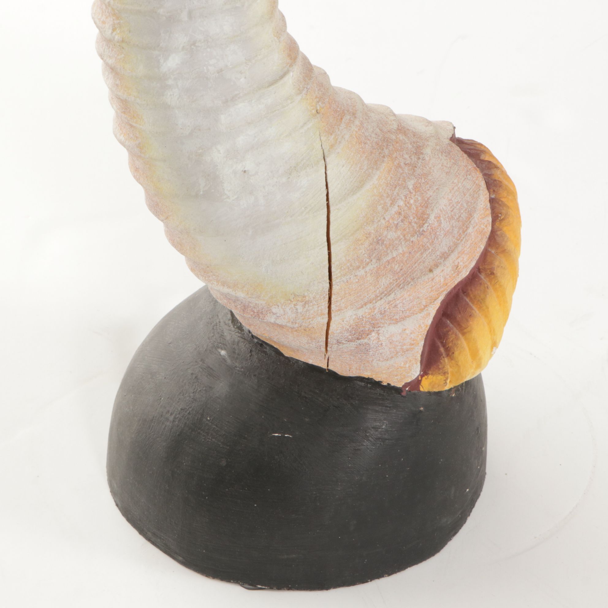 Wooden Palm Tree, Bird of Paradise Stem, and Mango with Pop Out Snake