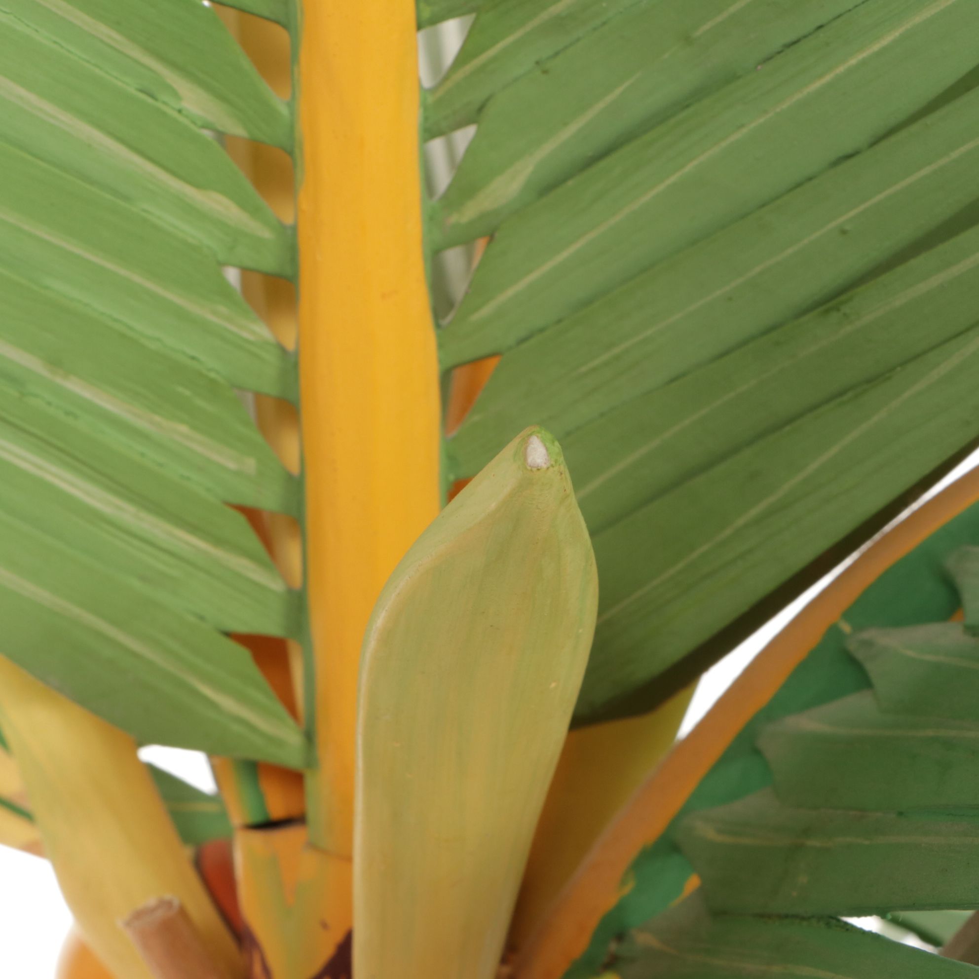 Wooden Palm Tree, Bird of Paradise Stem, and Mango with Pop Out Snake