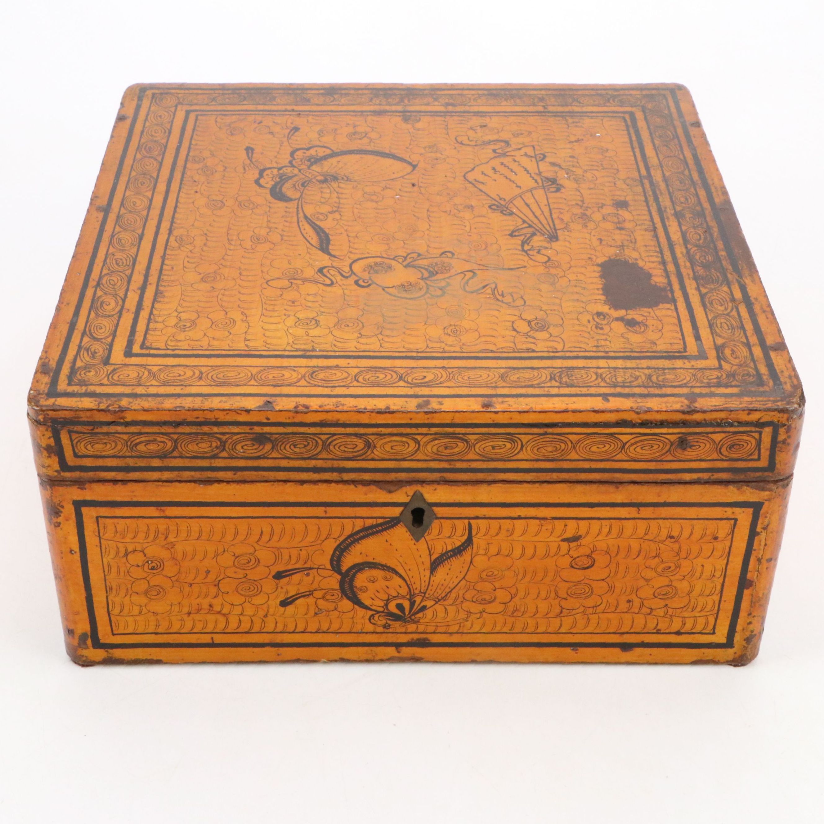 East Asian Wood Decorative Box