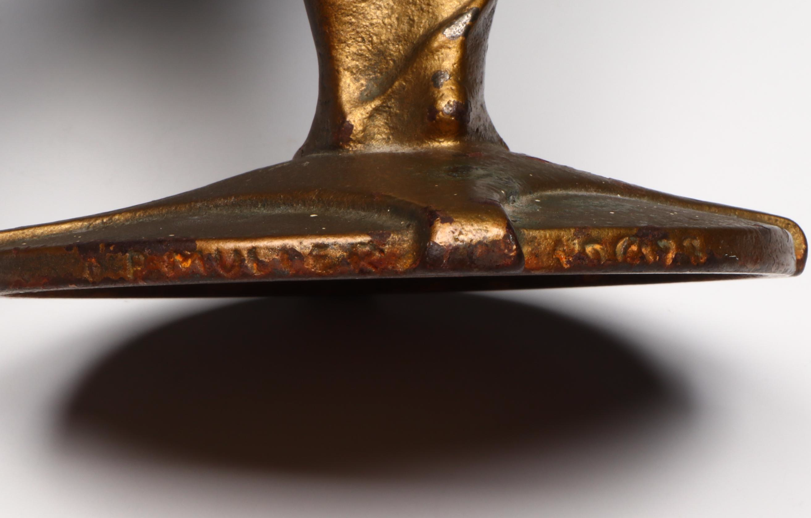 Antique Decorative Arts League Grecian Statuette Candlesticks, Early 20th C,