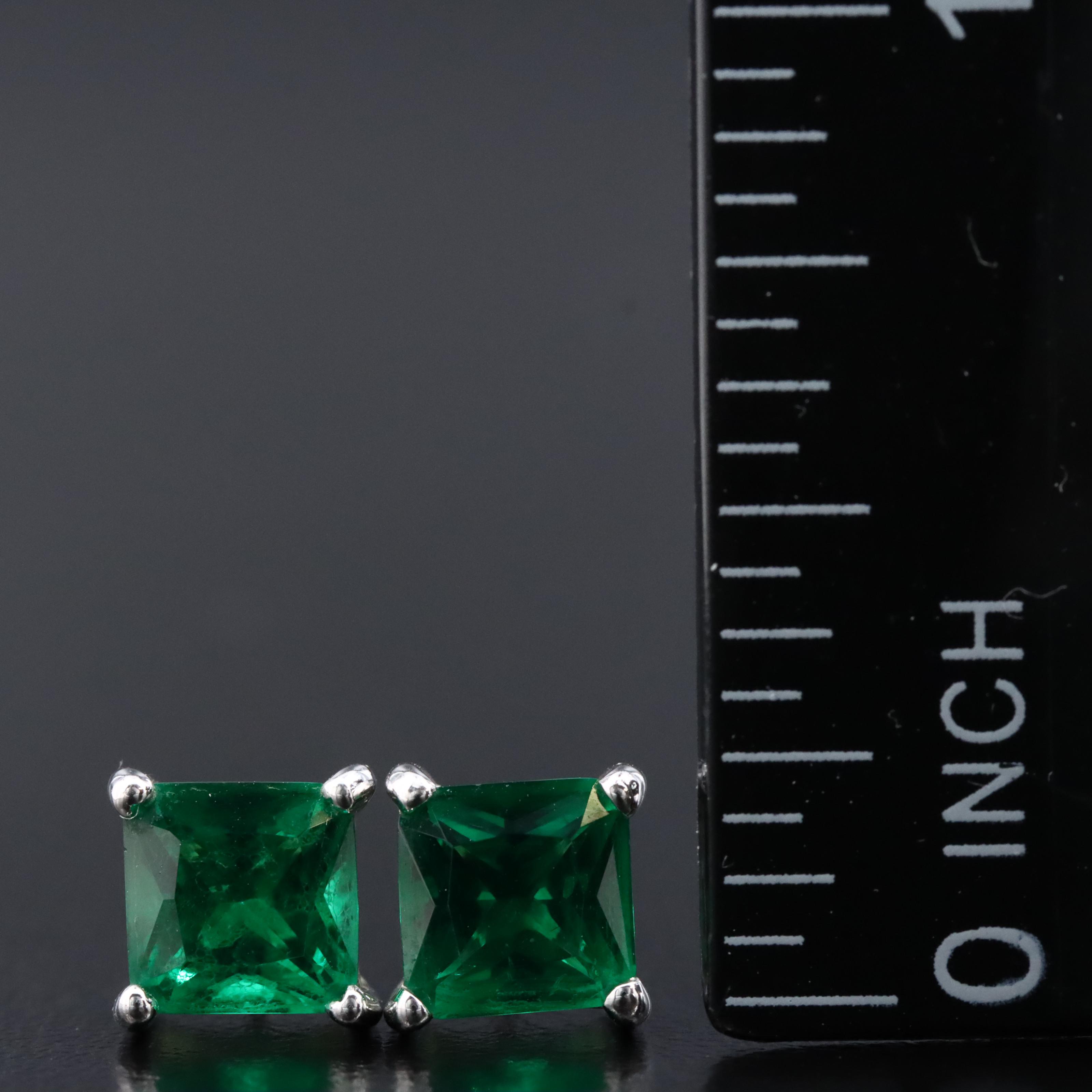 Sterling Solitaire Earrings