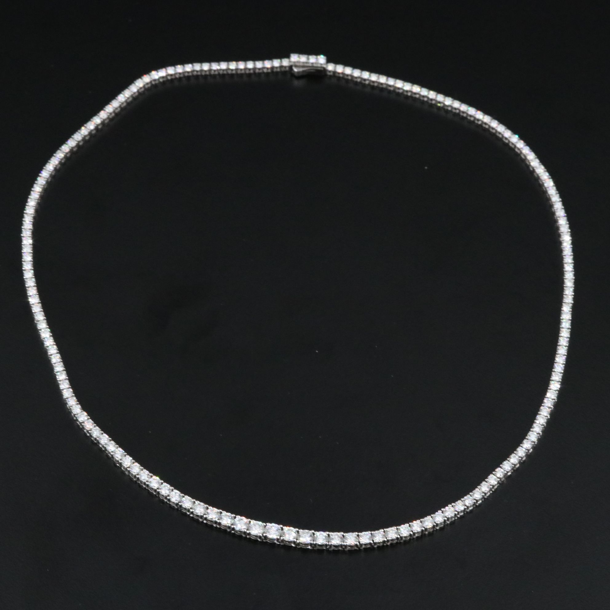 Platinum 7.01 CTW Diamond Riviera Necklace