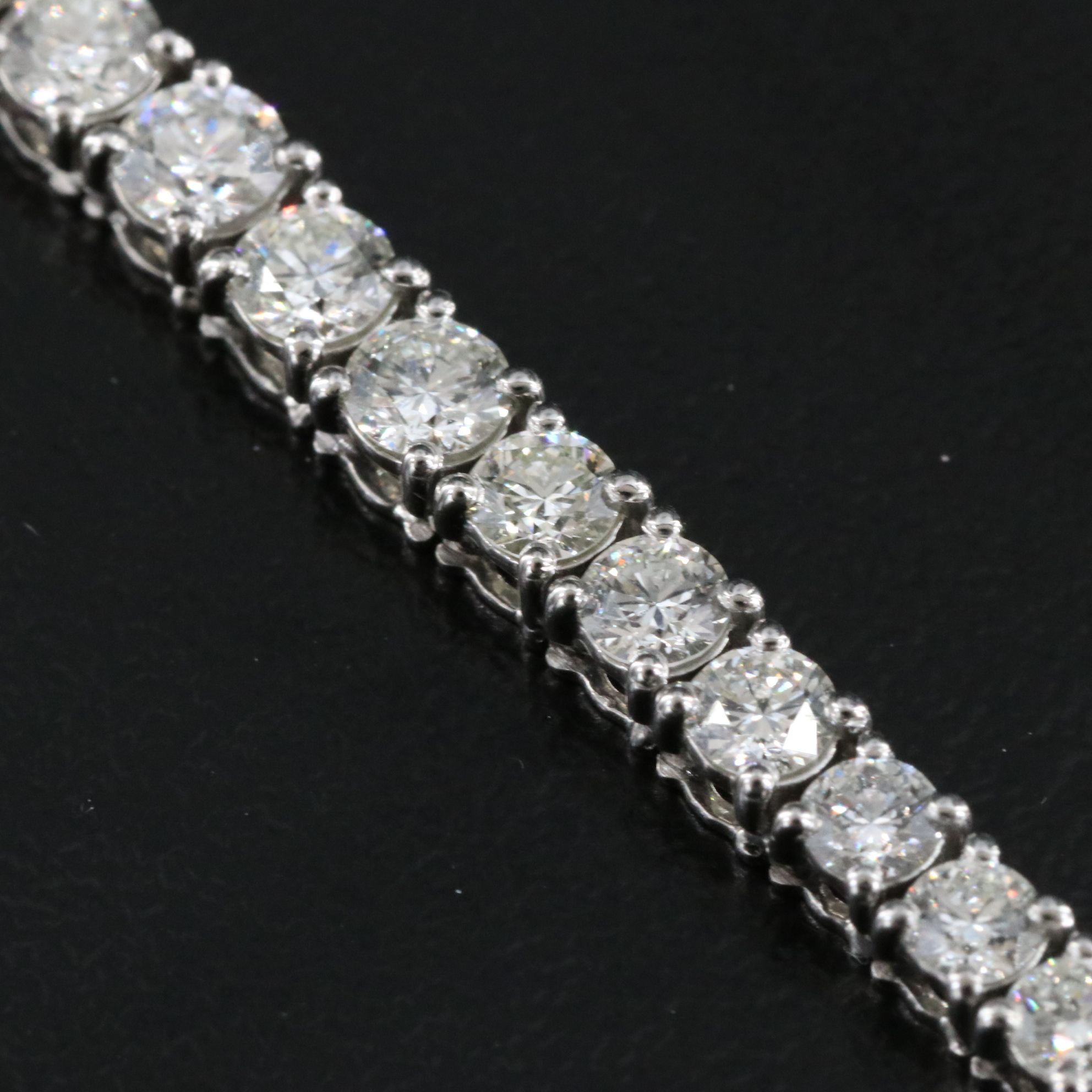 Platinum 7.01 CTW Diamond Riviera Necklace