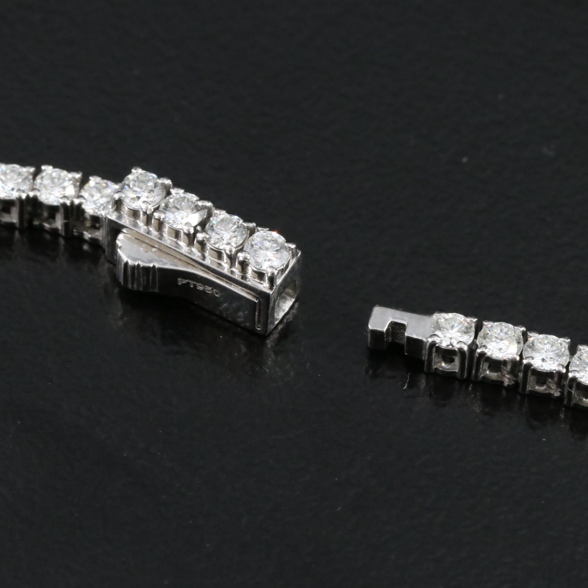 Platinum 7.01 CTW Diamond Riviera Necklace