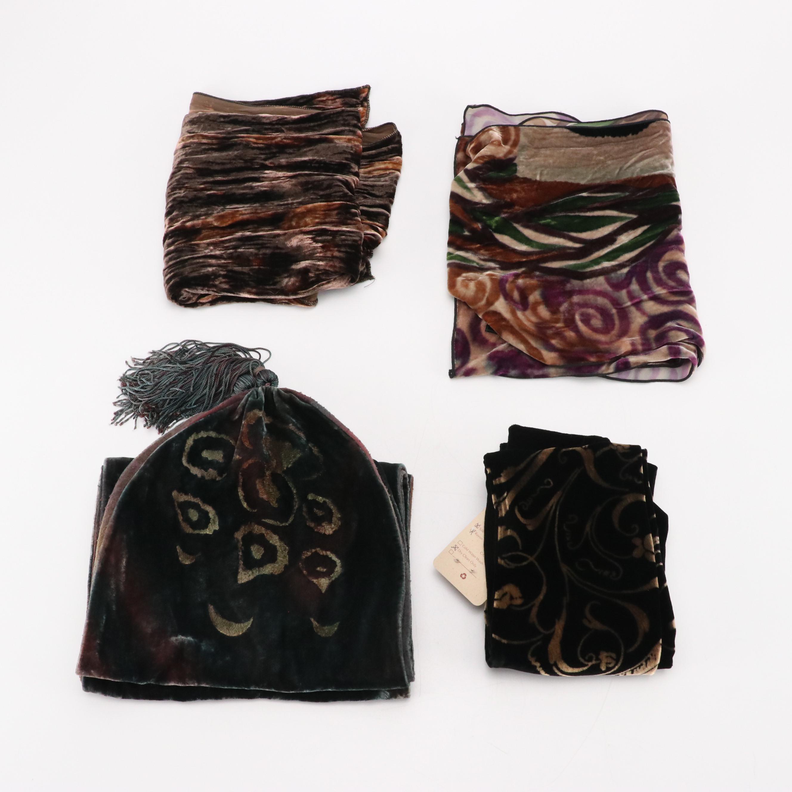 Assorted Scarves, Embellished Shawls, More Featuring Valentino & Giorgio Armani