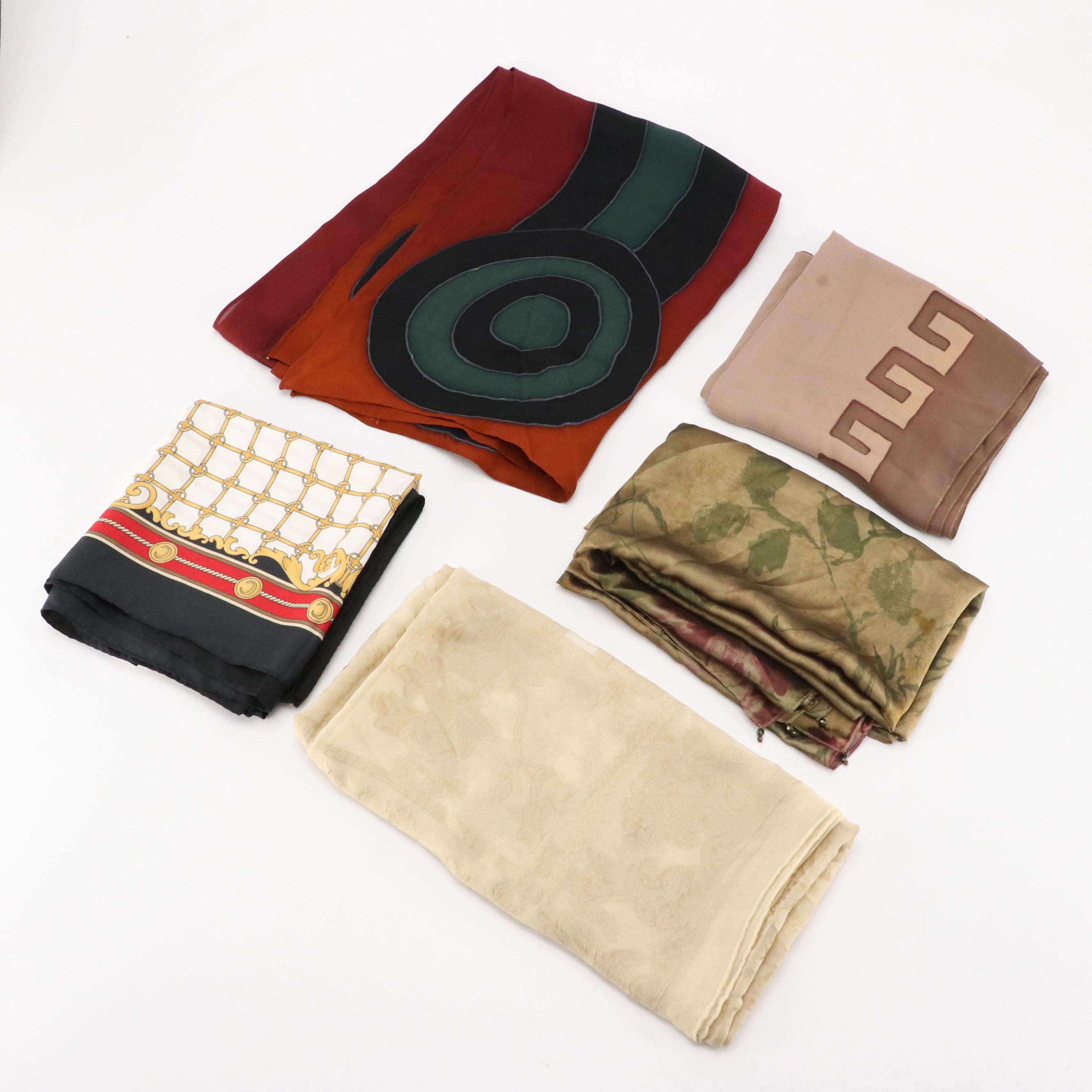 Assorted Scarves, Embellished Shawls, More Featuring Valentino & Giorgio Armani