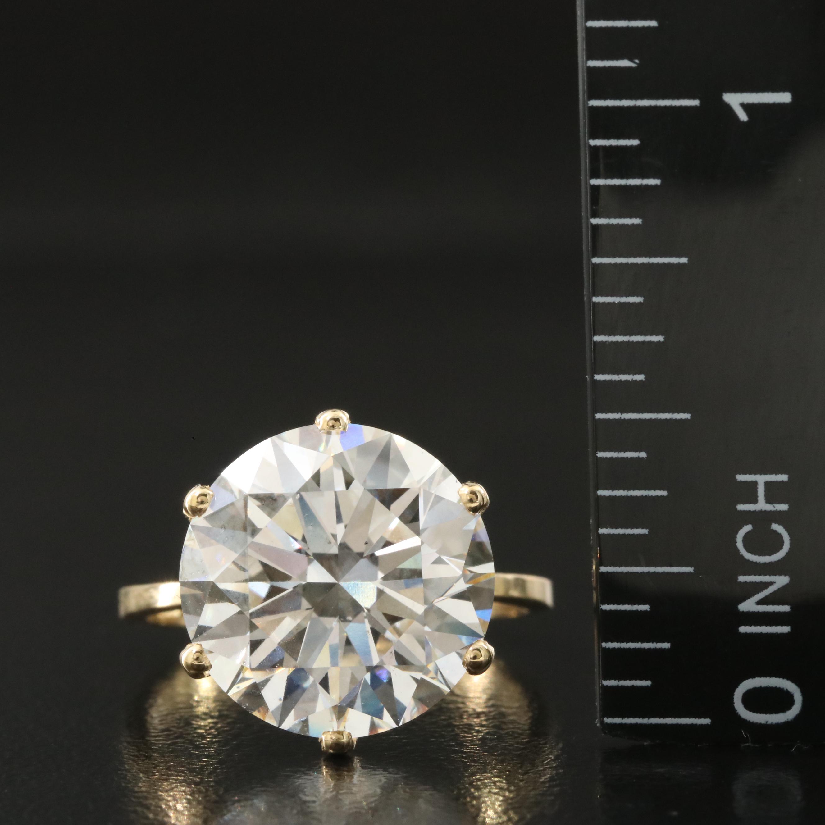 18K 8.03 CT Lab Grown Diamond Solitaire Ring with IGI Report