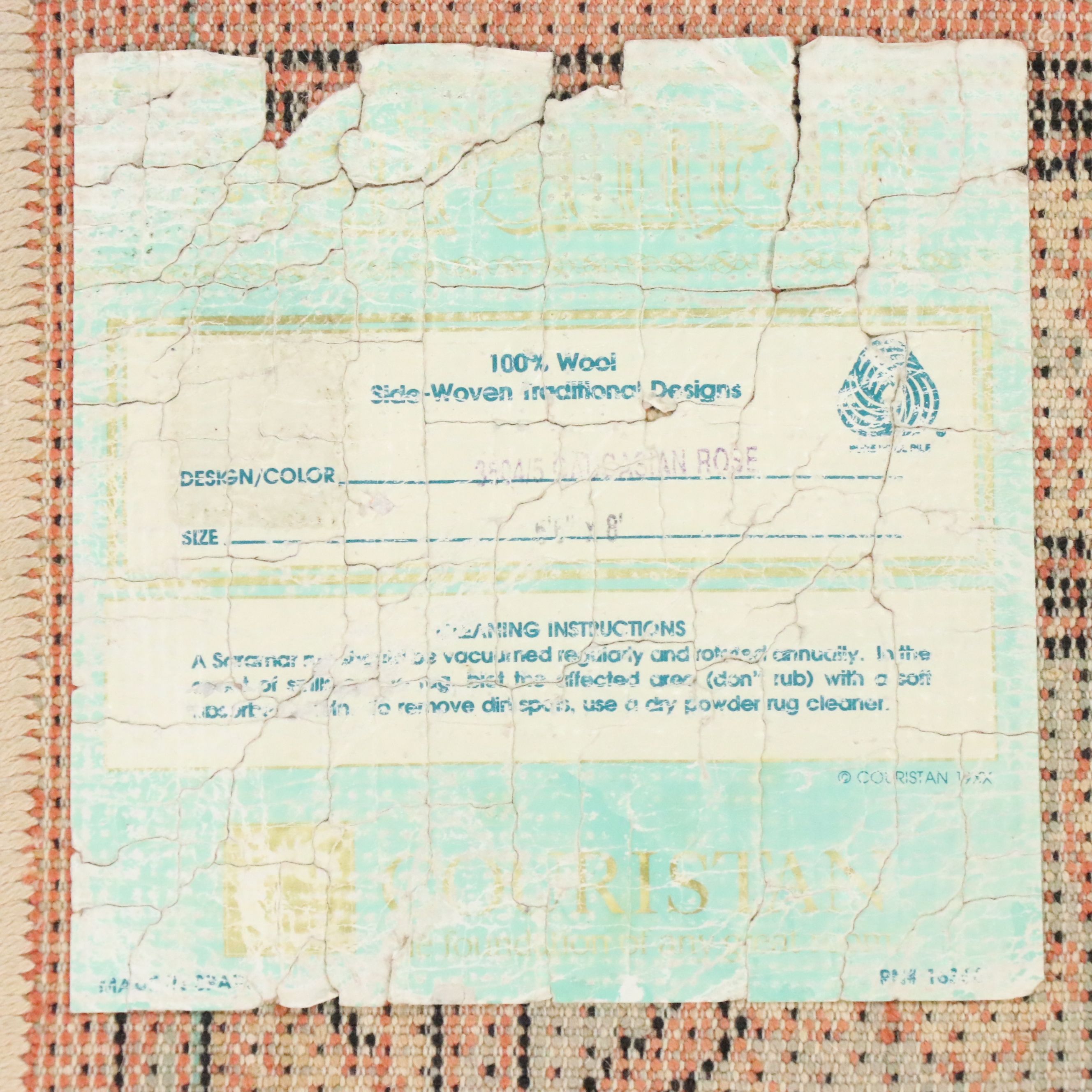 5'6 x 8'2 Machine Made Couristan "Caucasian Rose" Area Rug