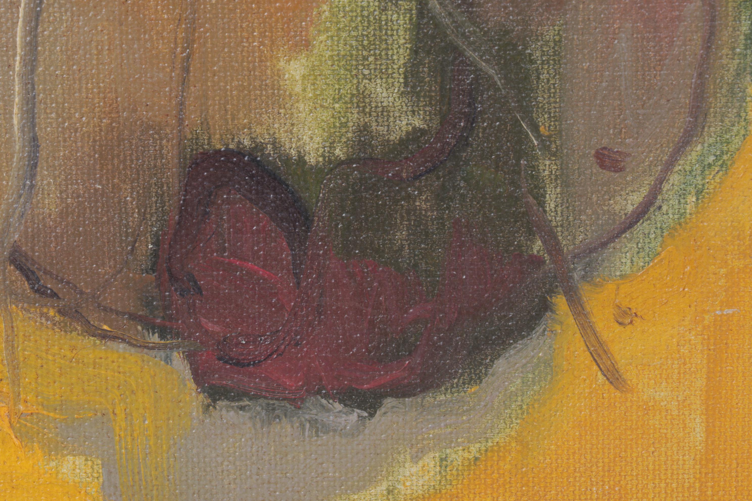 Frances Wintner Oil Painting "Autumn Pears", 1983