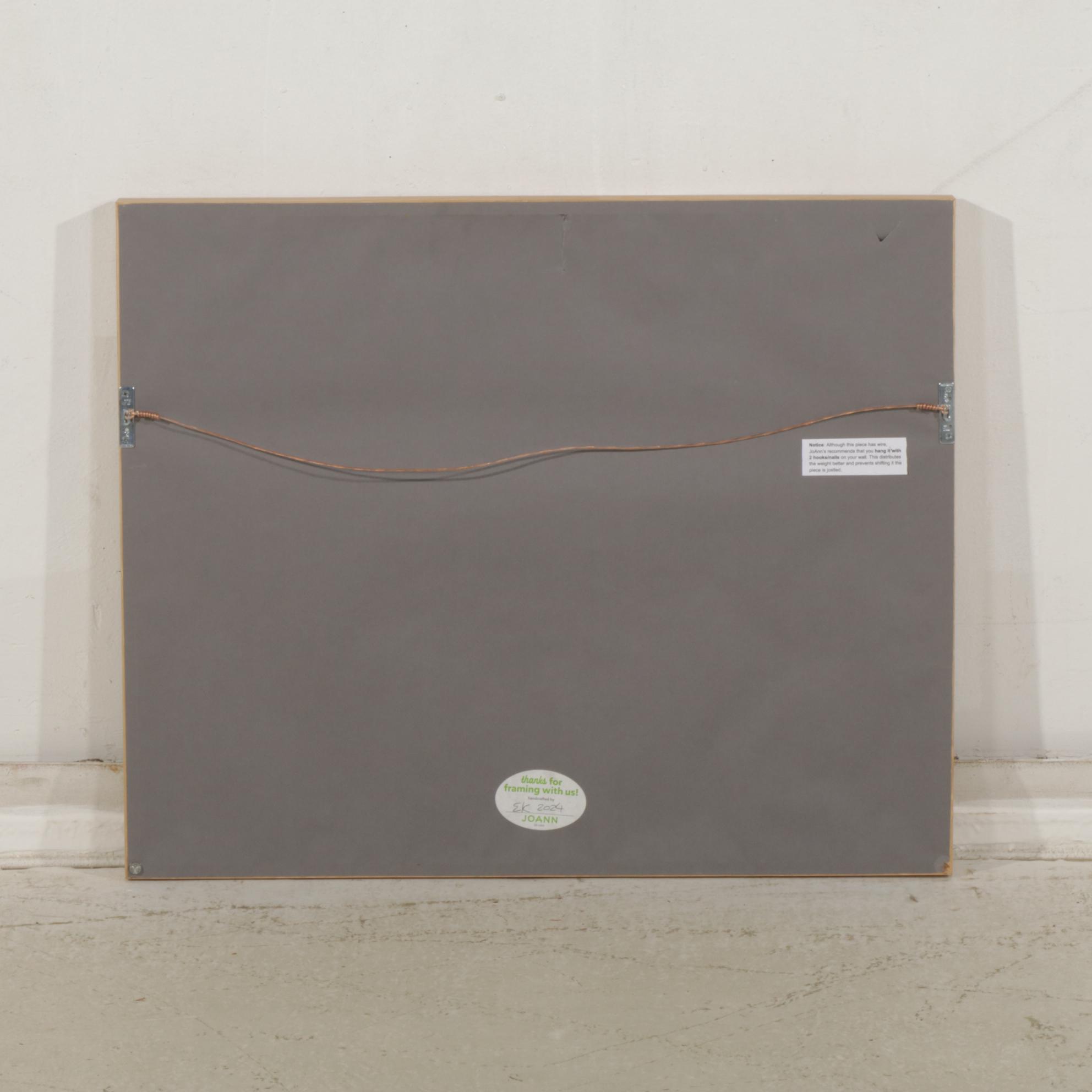 Joe Haering Splotch Textured Abstract Watercolor Painting, Late 20th Century