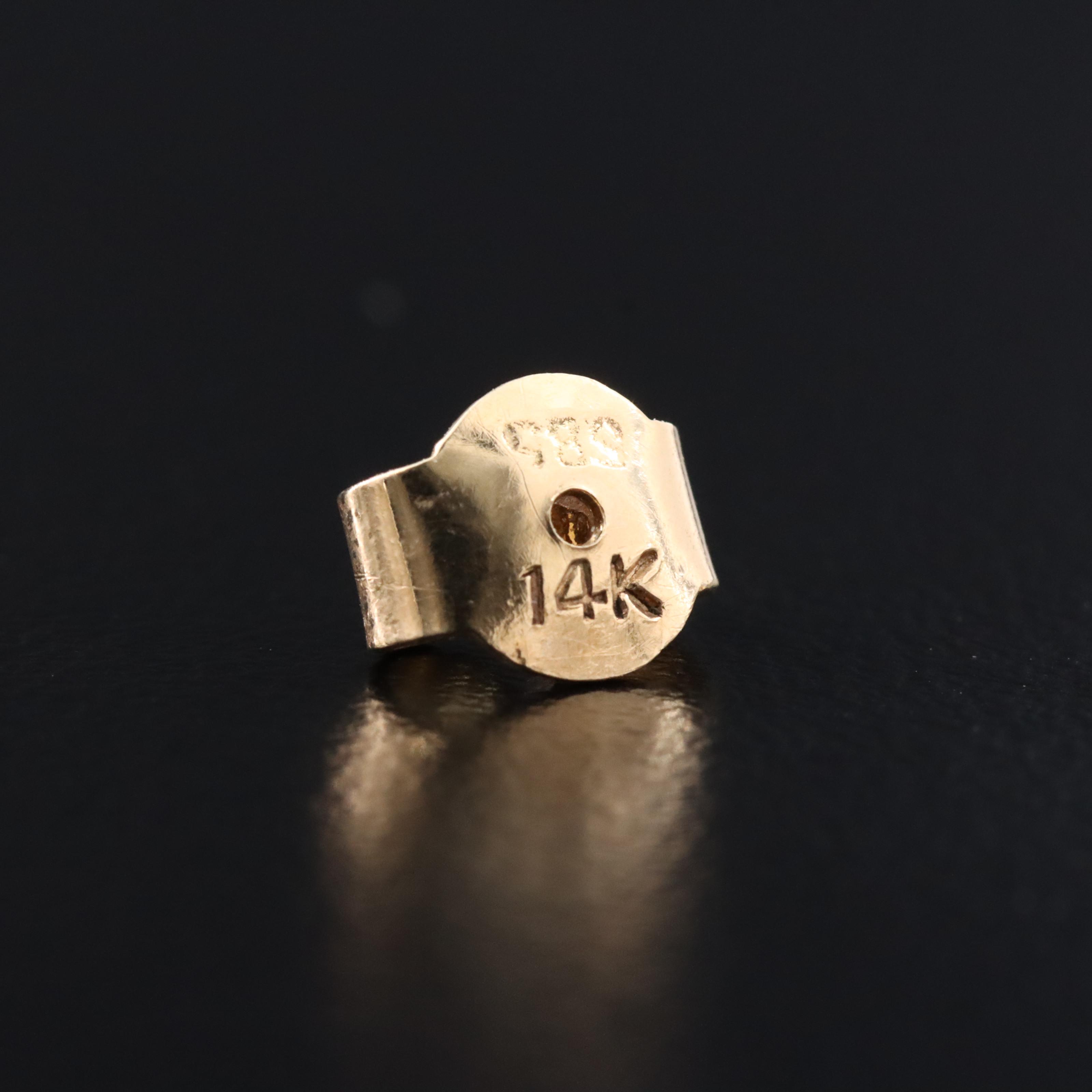 14K Jadeite Earrings