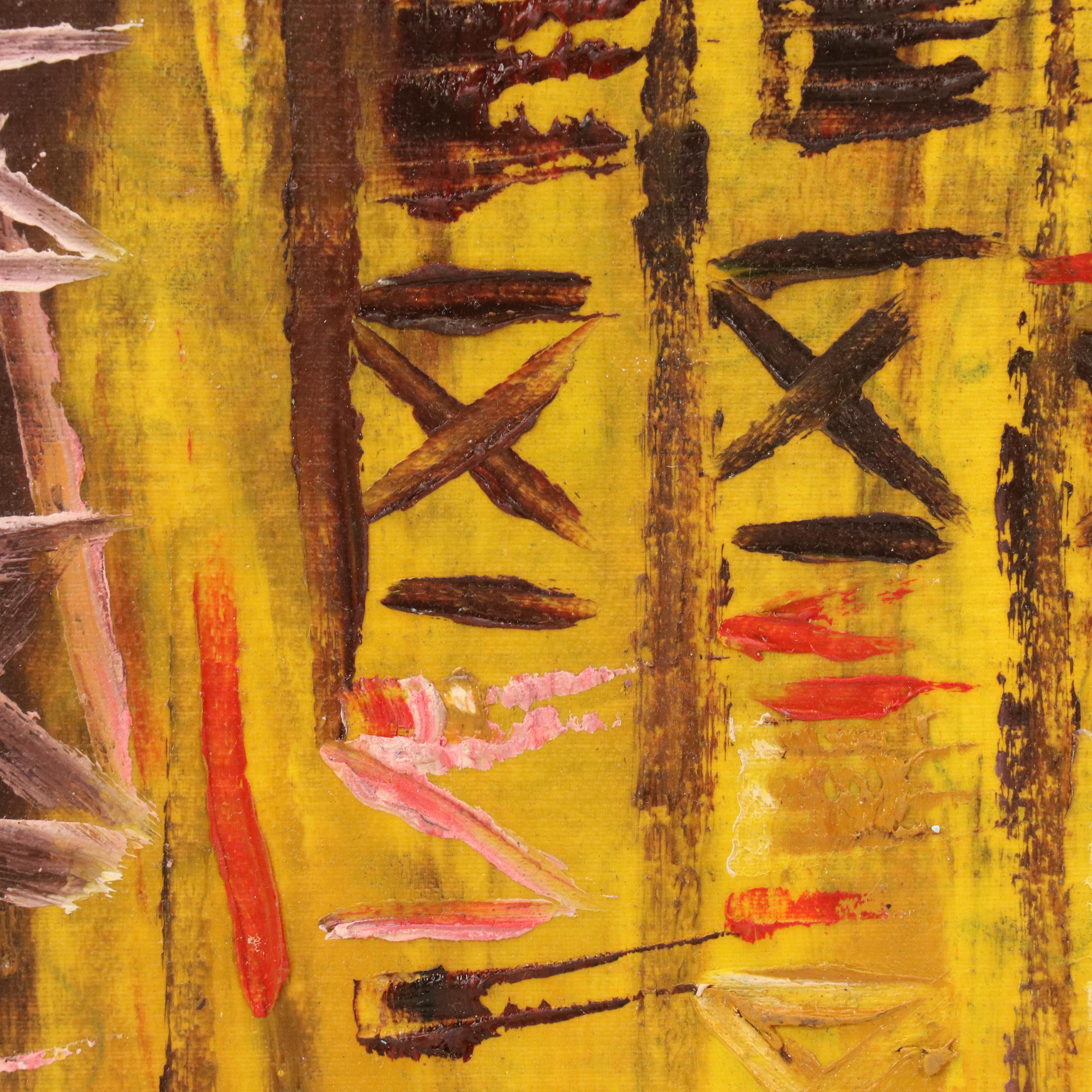 Bayo Ogundele Stylized Figural Oil Painting, 2024