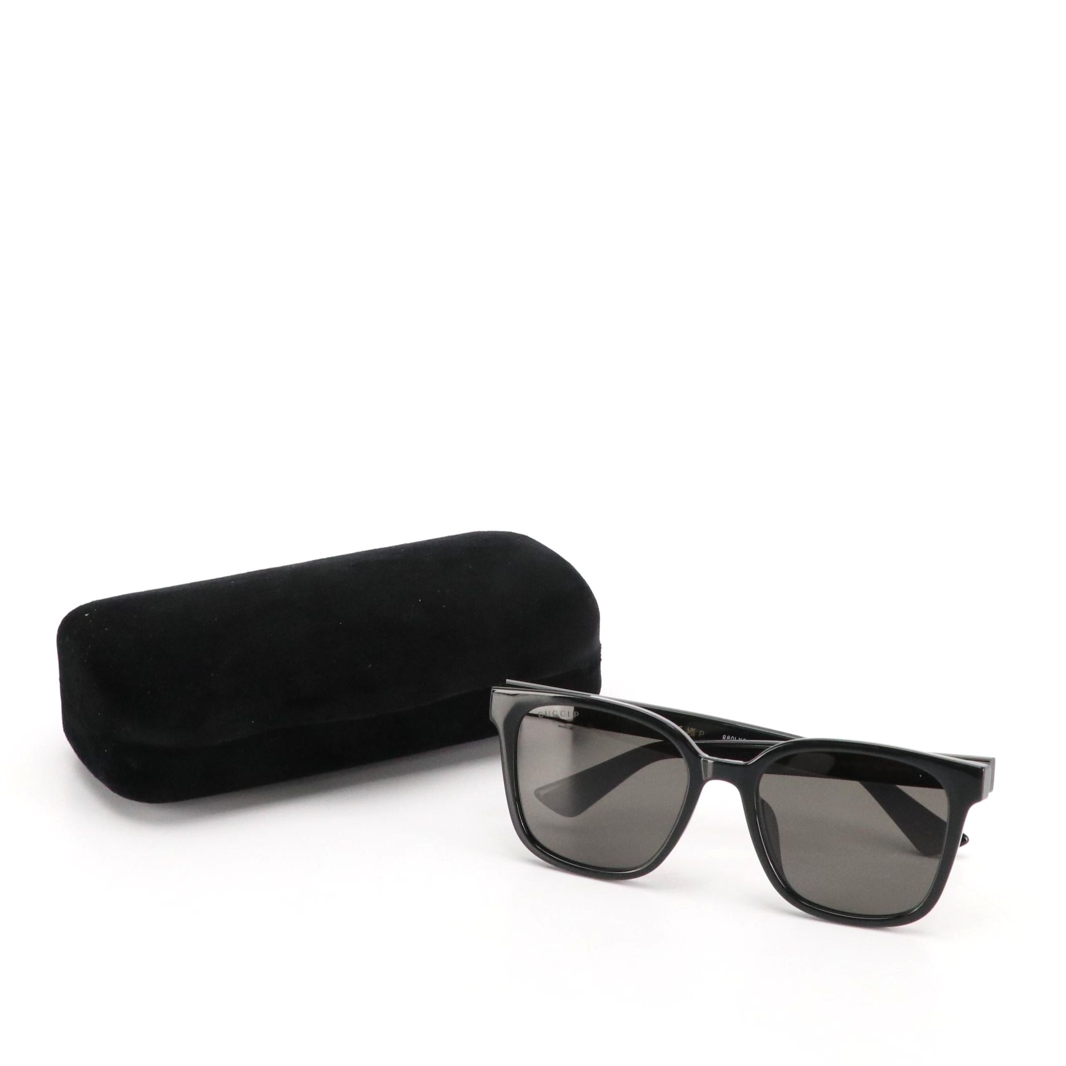 Gucci GG1346SK Polarized Black Square Framed Sunglasses with Case