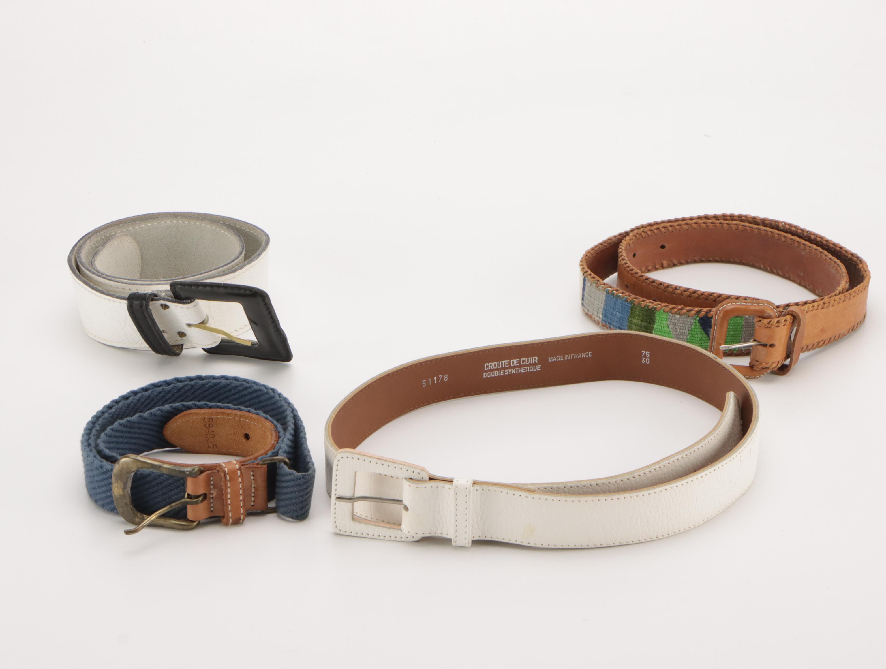 Vintage Leather, Canvas, Needlepoint & More Belts Featuring Woolrich, St. John