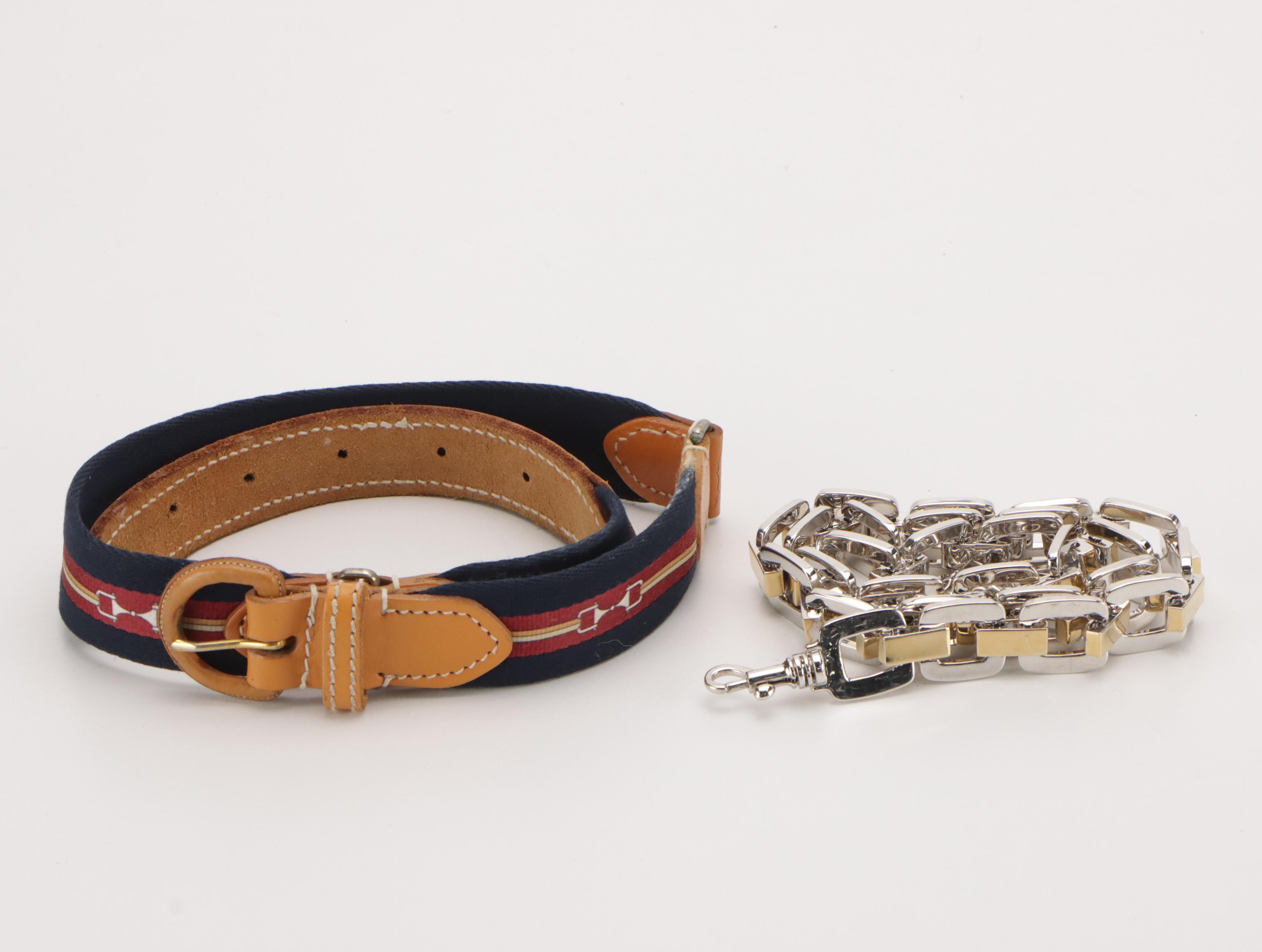 Vintage Leather, Canvas, Needlepoint & More Belts Featuring Woolrich, St. John