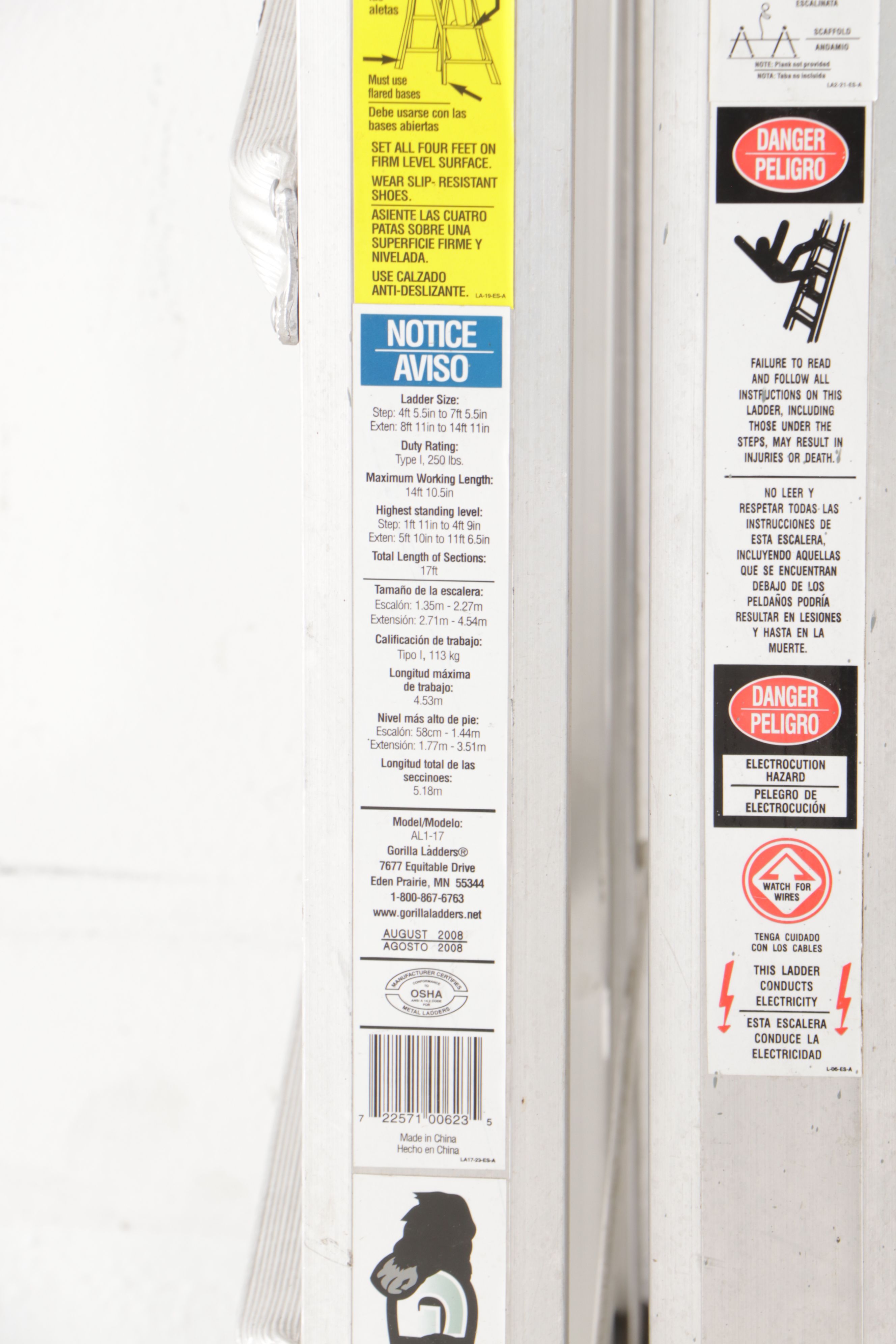 Gorilla Ladders and Werner Aluminum Multipurpose Ladders