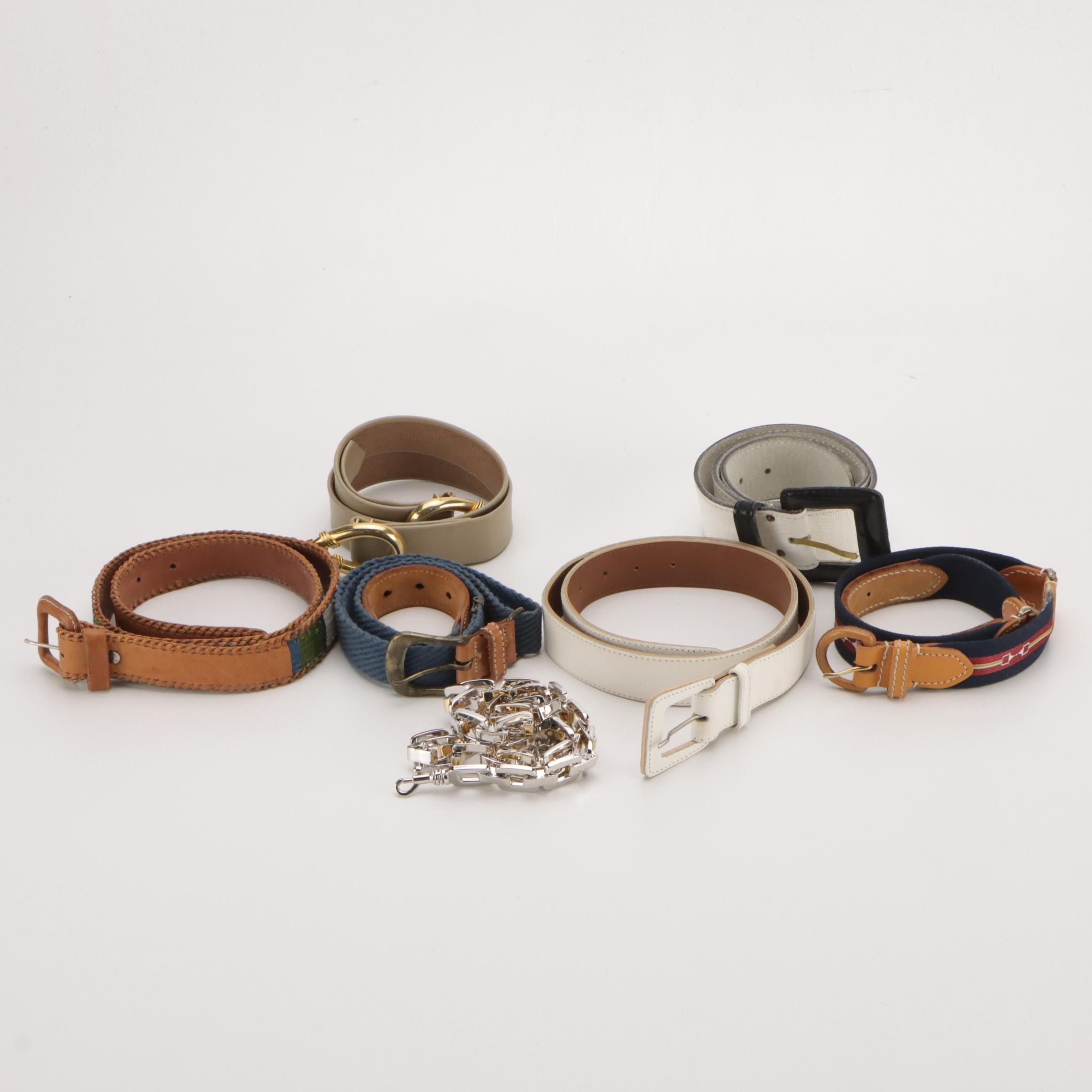 Vintage Leather, Canvas, Needlepoint & More Belts Featuring Woolrich, St. John