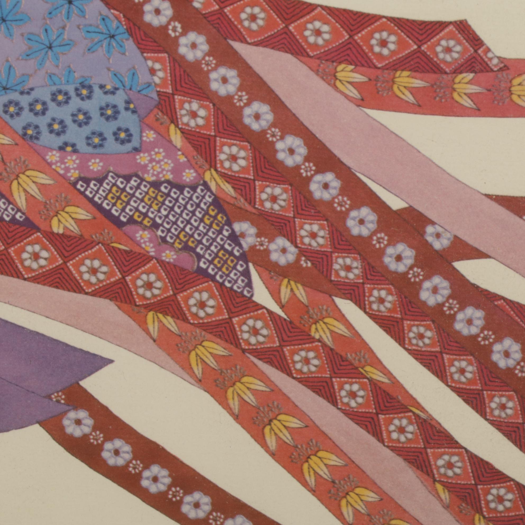 Hisashi Otsuka "Dance of the Twelve Kimonos" Offset Lithograph Poster, 1981