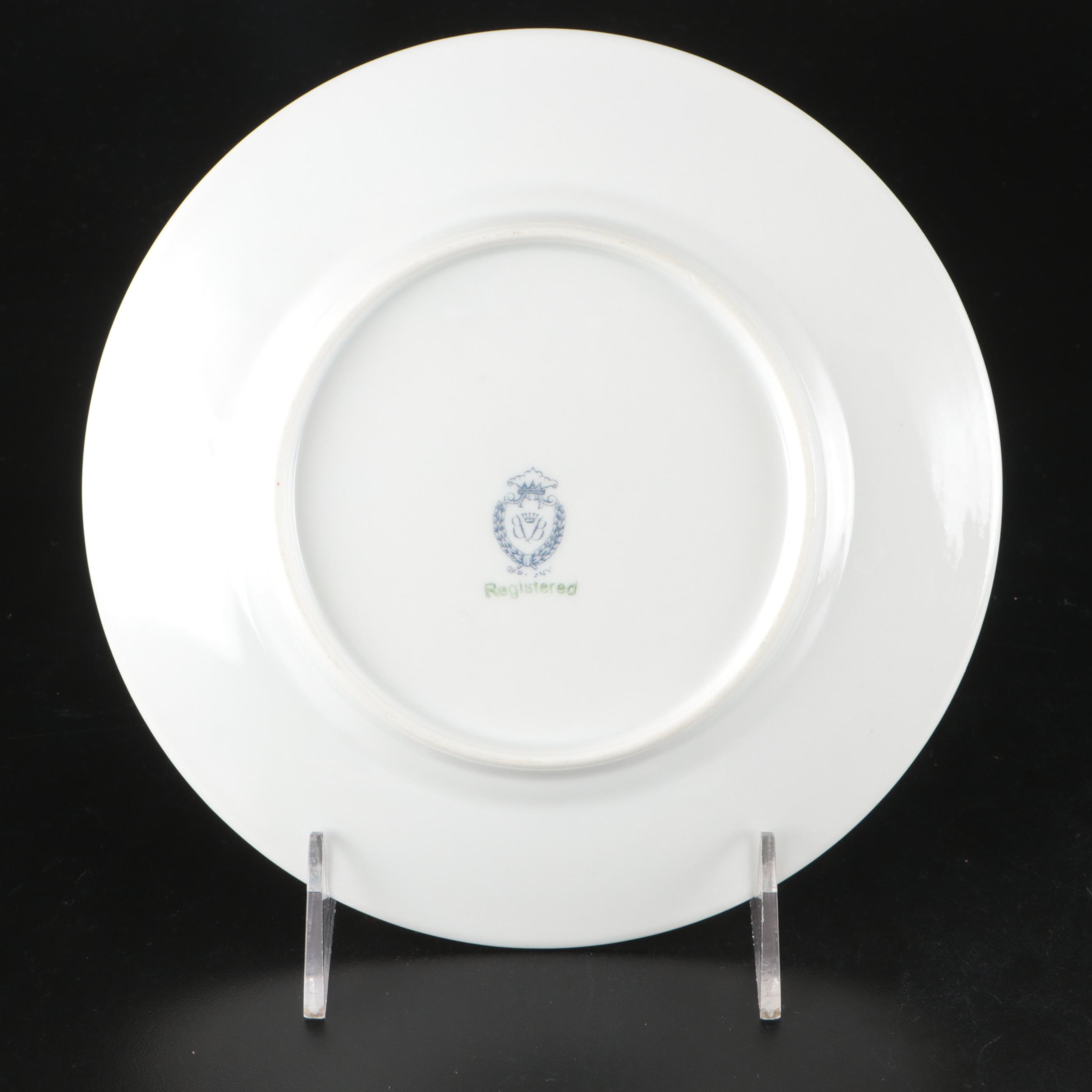 Charles Field Haviland Limoges "Earthly Paradise" Salad Plates, Other Dinnerware