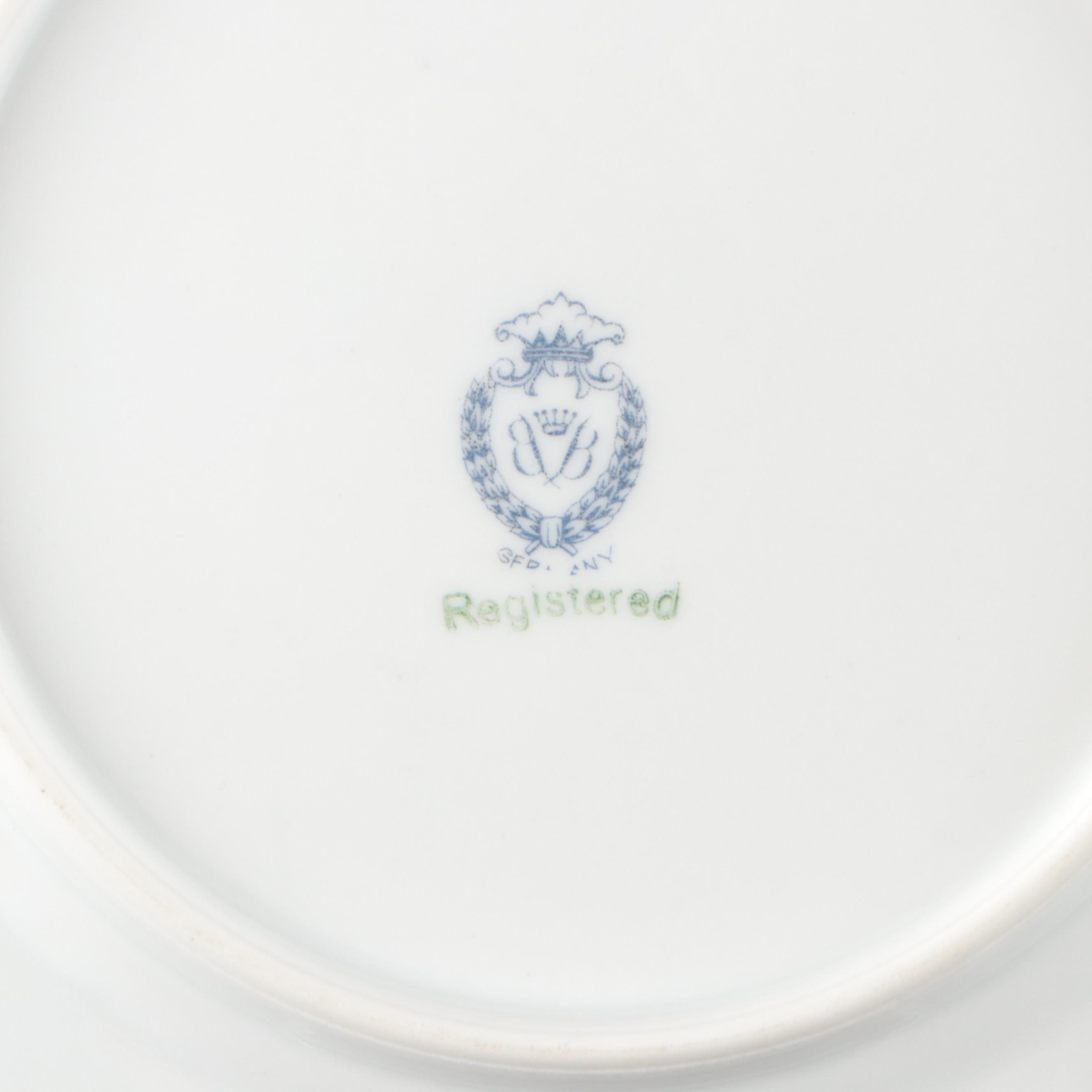 Charles Field Haviland Limoges "Earthly Paradise" Salad Plates, Other Dinnerware