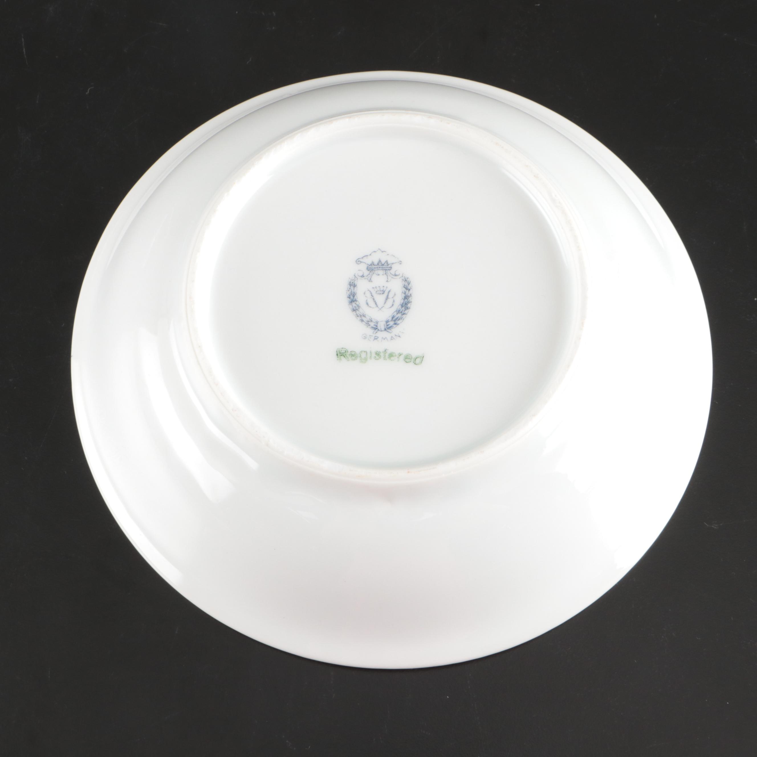 Charles Field Haviland Limoges "Earthly Paradise" Salad Plates, Other Dinnerware