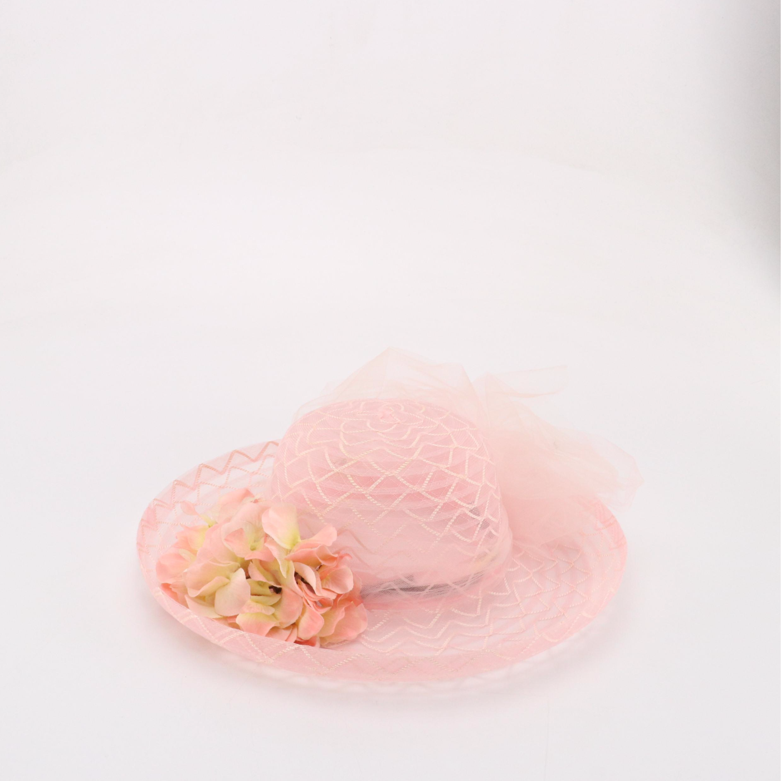 Pink Kentucky Derby and Wide Brim Hats with Hat Box