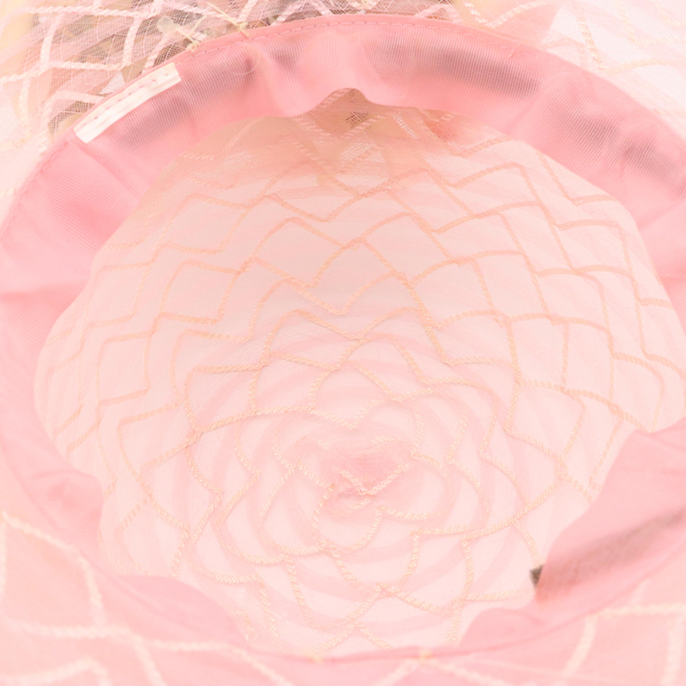 Pink Kentucky Derby and Wide Brim Hats with Hat Box