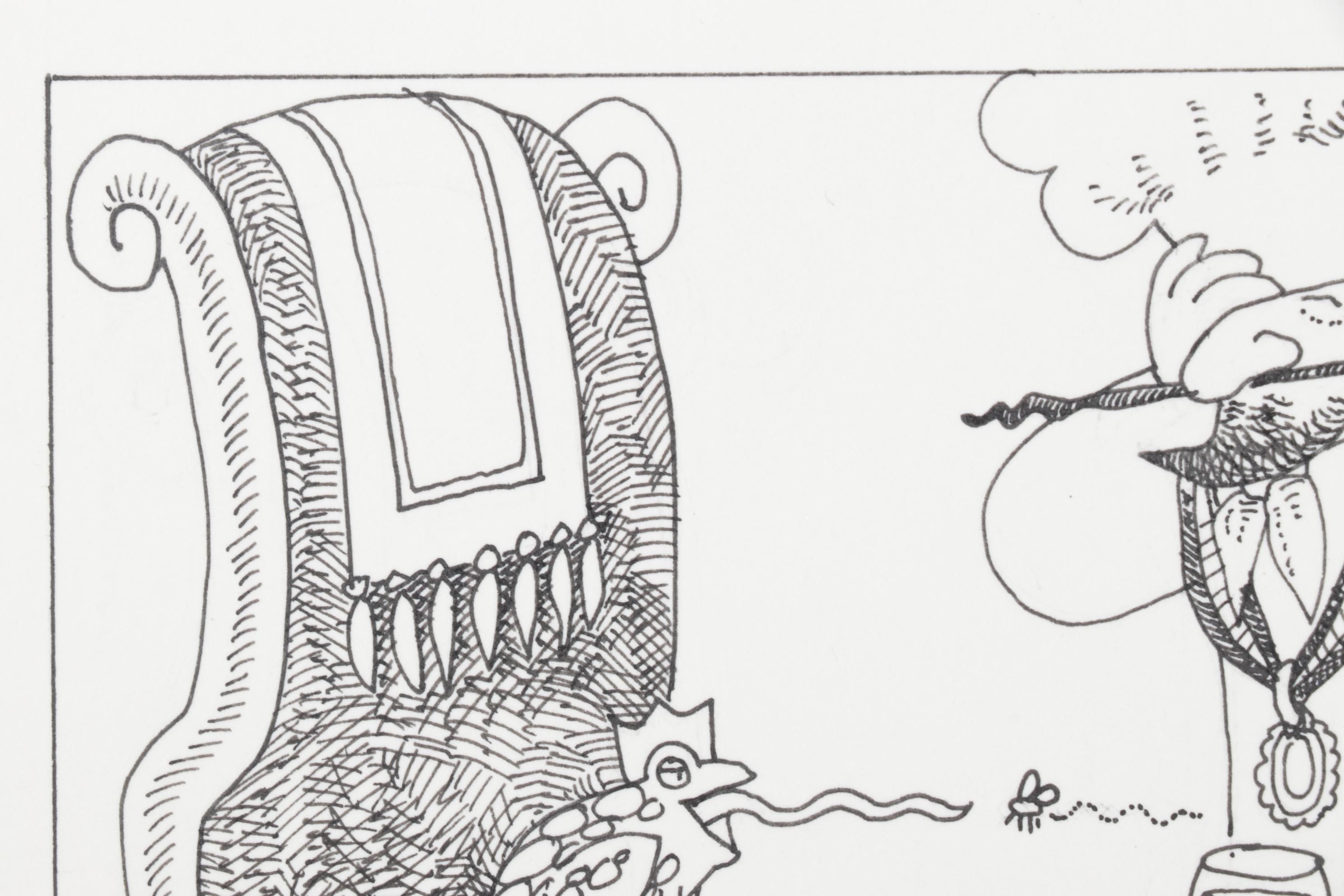 Susan Sturgill Lithograph "The Frog Prince Has Dinner," 1990