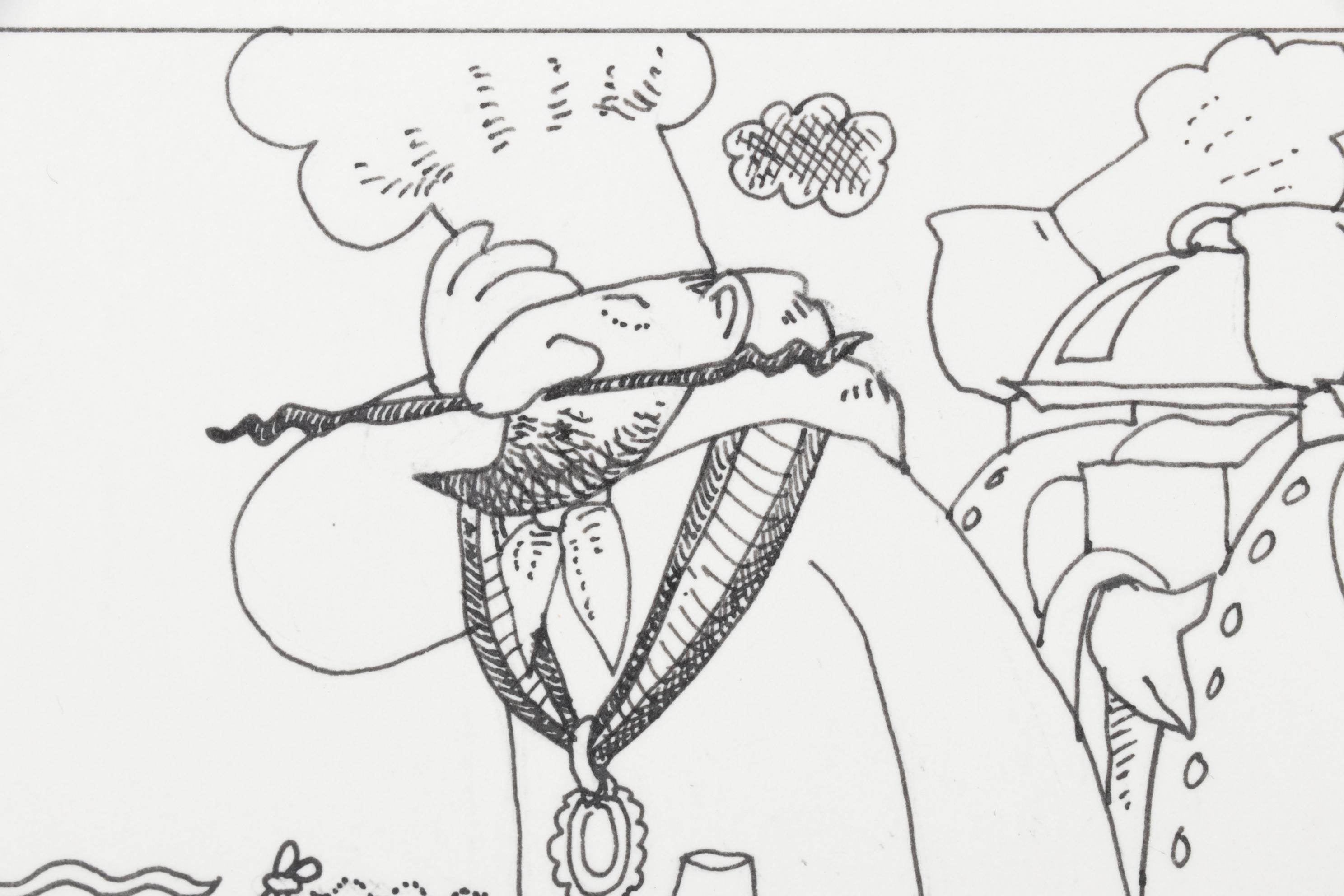 Susan Sturgill Lithograph "The Frog Prince Has Dinner," 1990