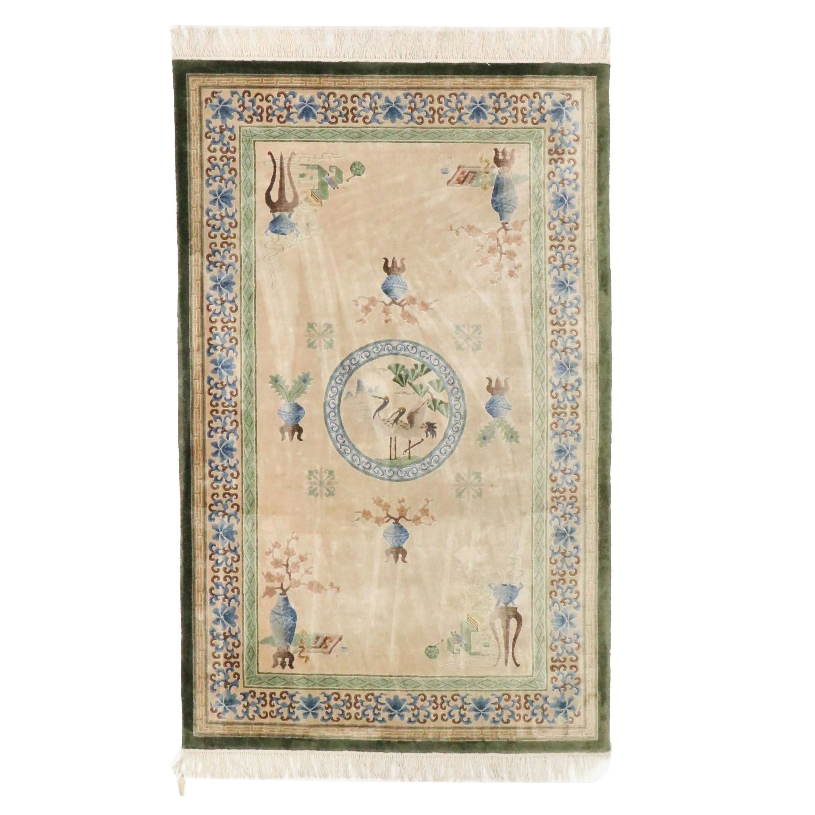 5'1 x 8'6 Hand-Knotted Chinese Peking Area Rug