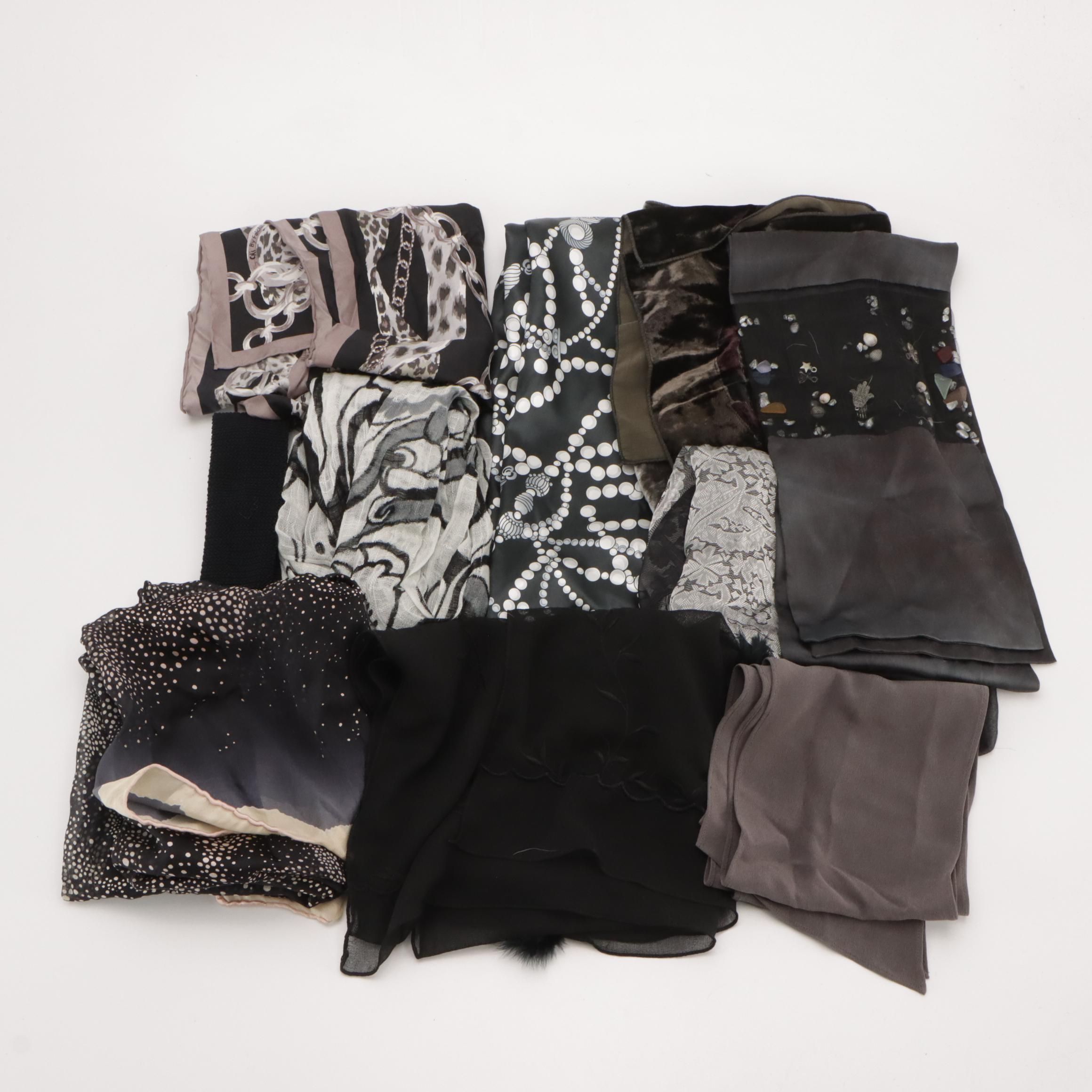 Dennis By Dennis Basso, Chi by Falchi, and More Various Scarves