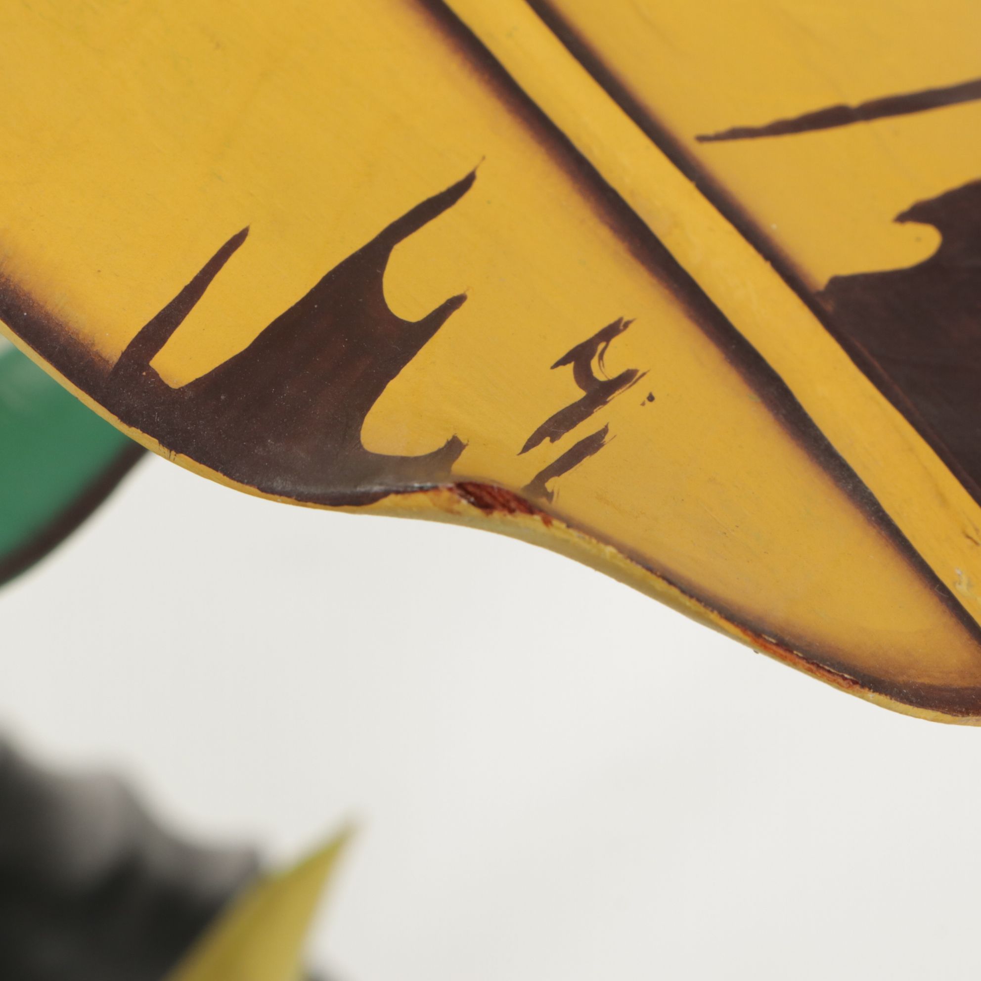 Indonesian Carved Wood Banana Tree Sculpture