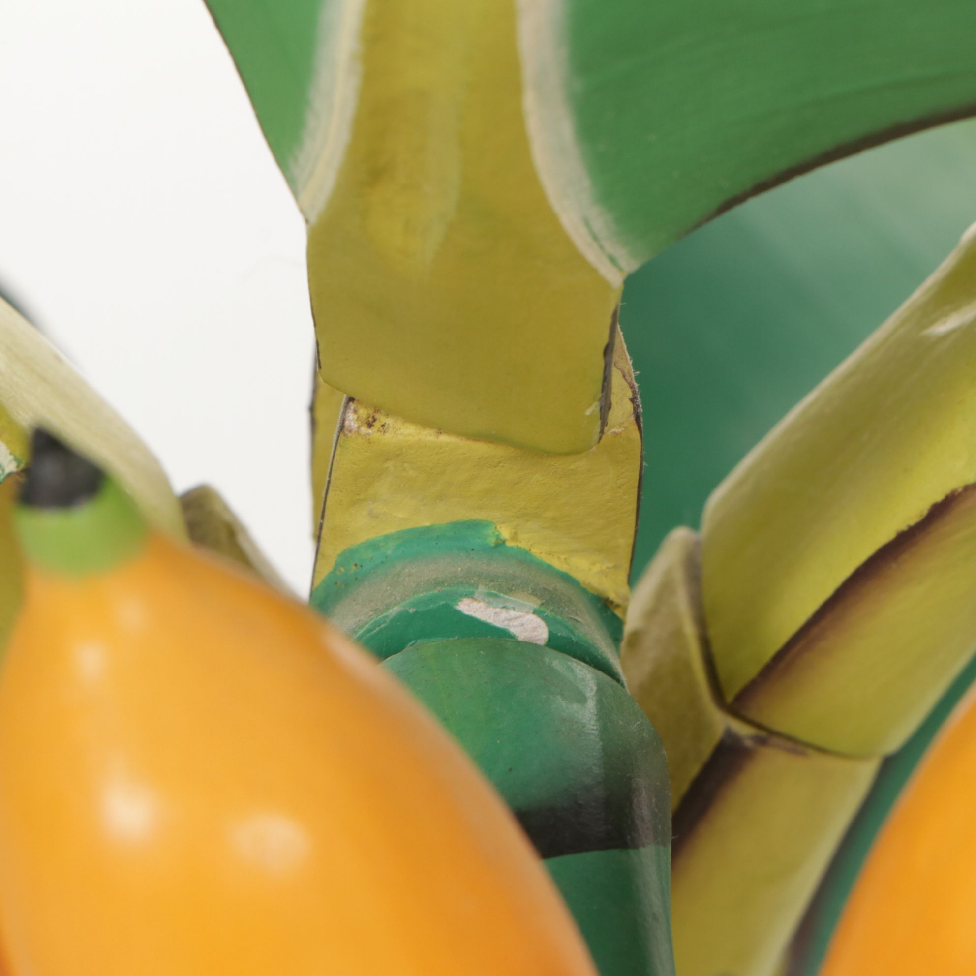 Indonesian Carved Wood Banana Tree Sculpture