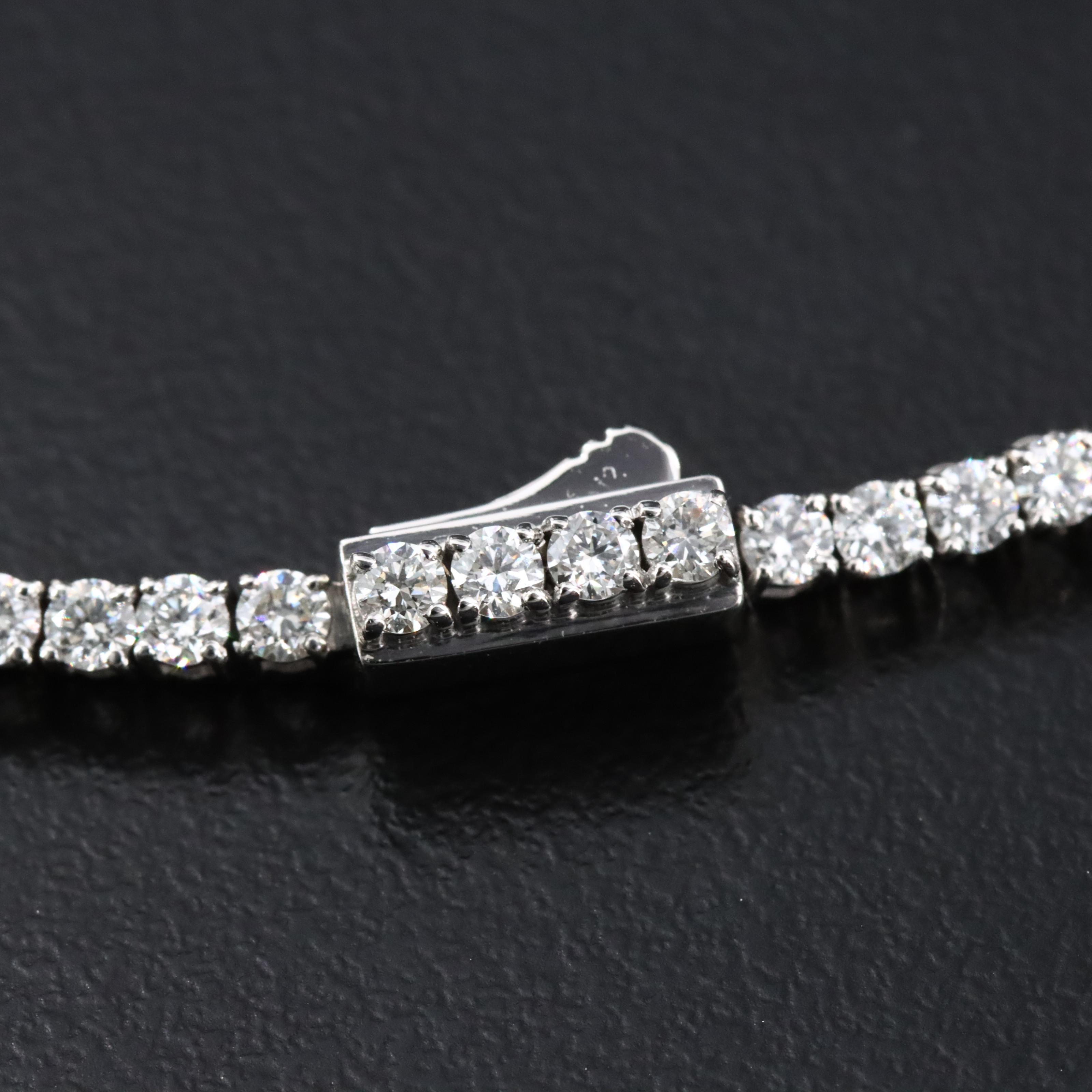 Platinum 2.86 CTW Diamond Line Bracelet