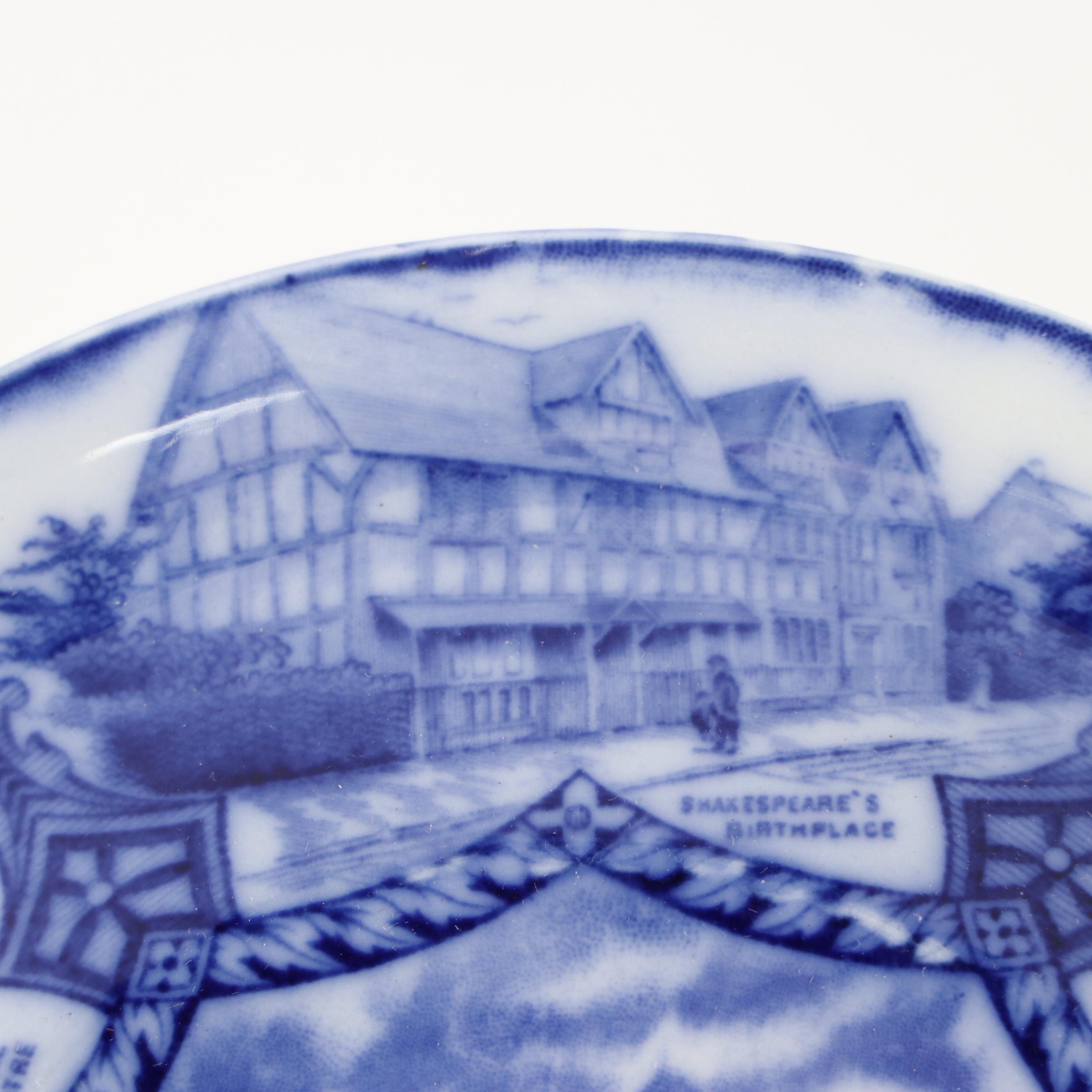 Royal Doulton "The Old Balloon Seller" with Shakespeare Plate and Sconce Shelves