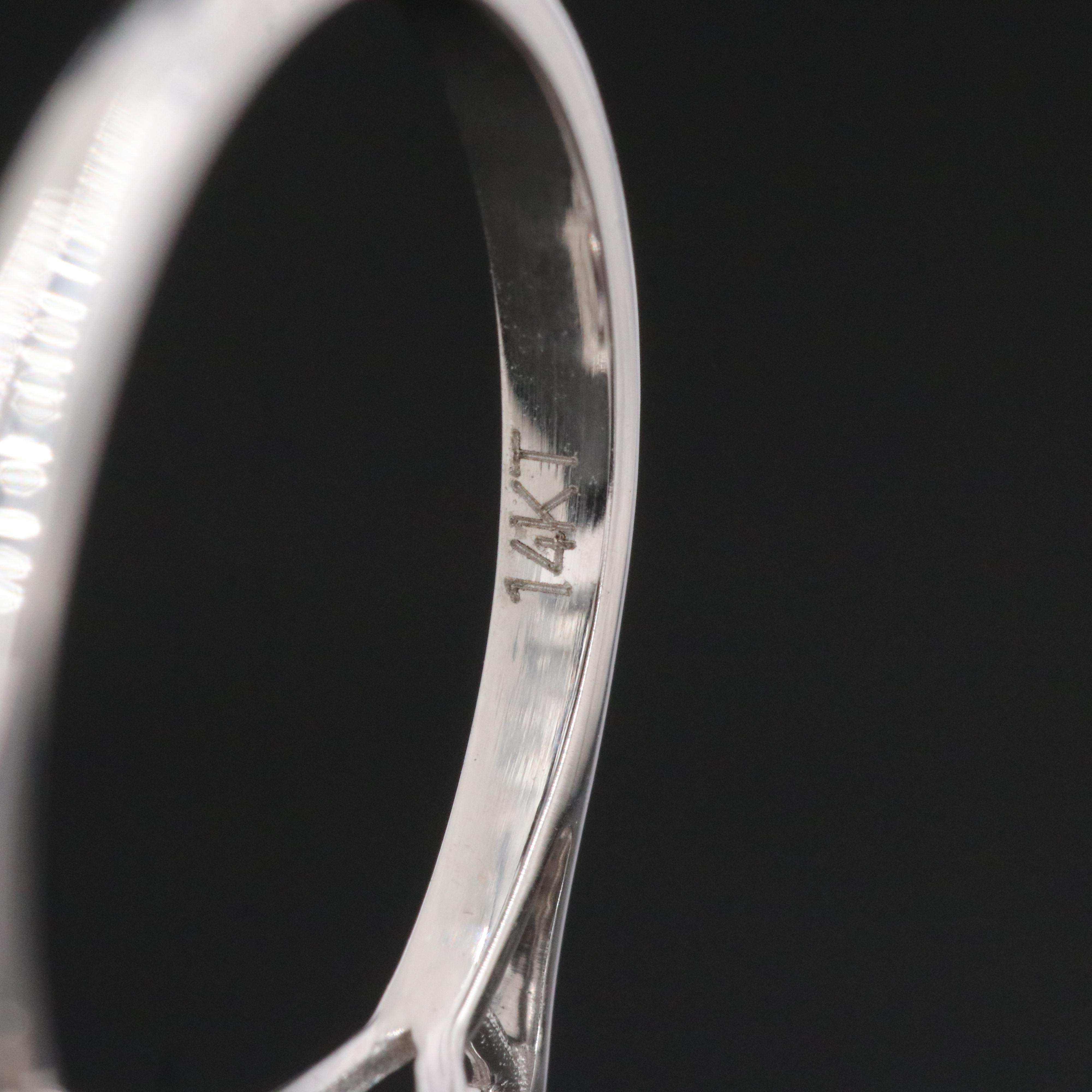 14K 5.00 CTW Lab Grown Diamond Ring with Fancy Pink Center and IGI Report