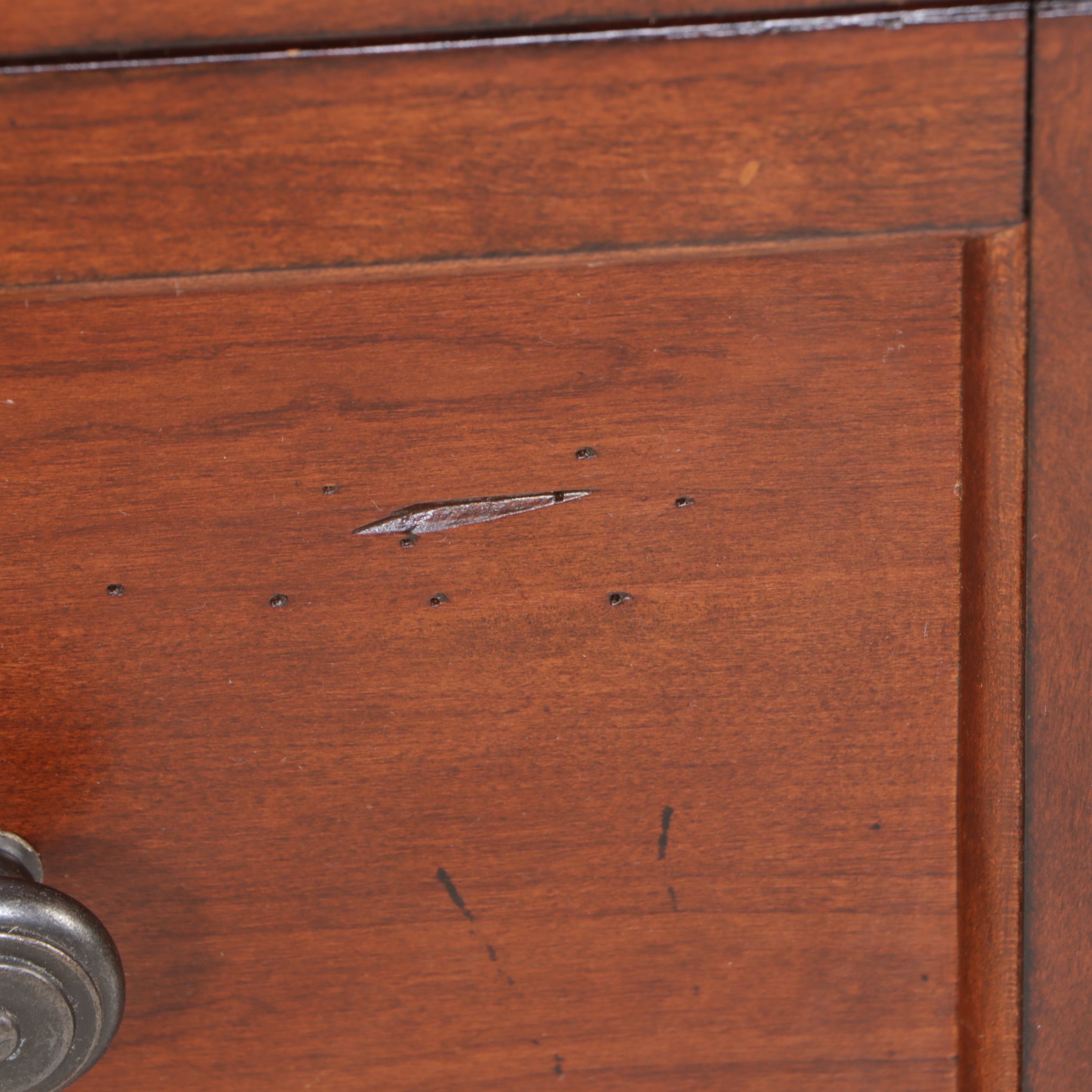 Mahogany Finish Media Cabinet, 21st Century