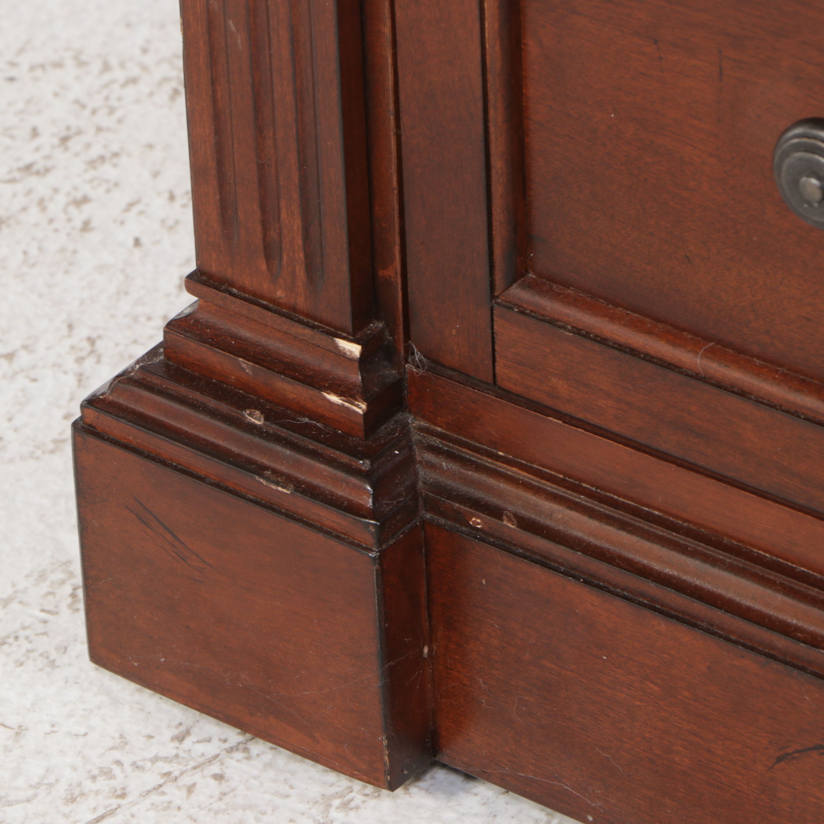Mahogany Finish Media Cabinet, 21st Century