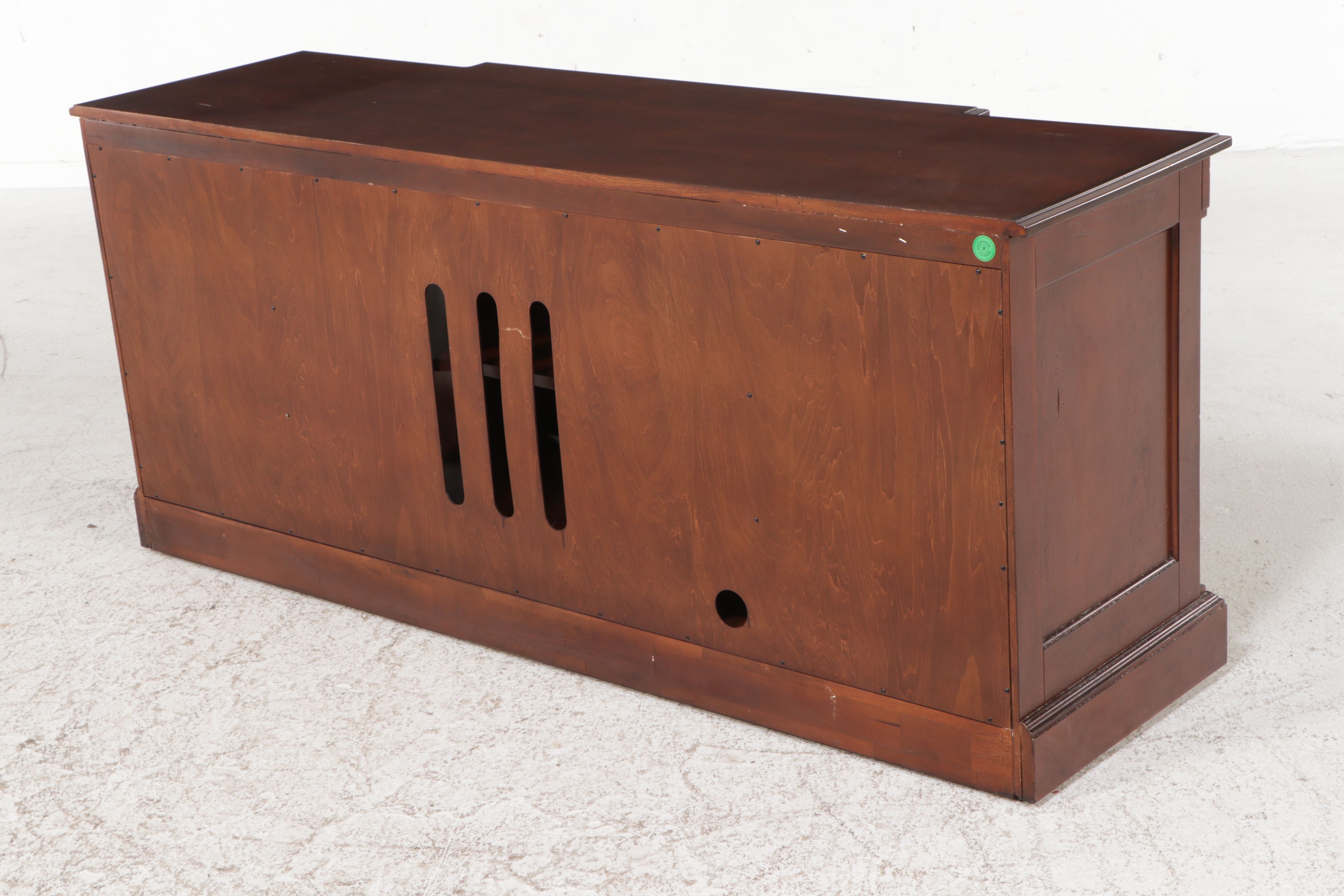 Mahogany Finish Media Cabinet, 21st Century