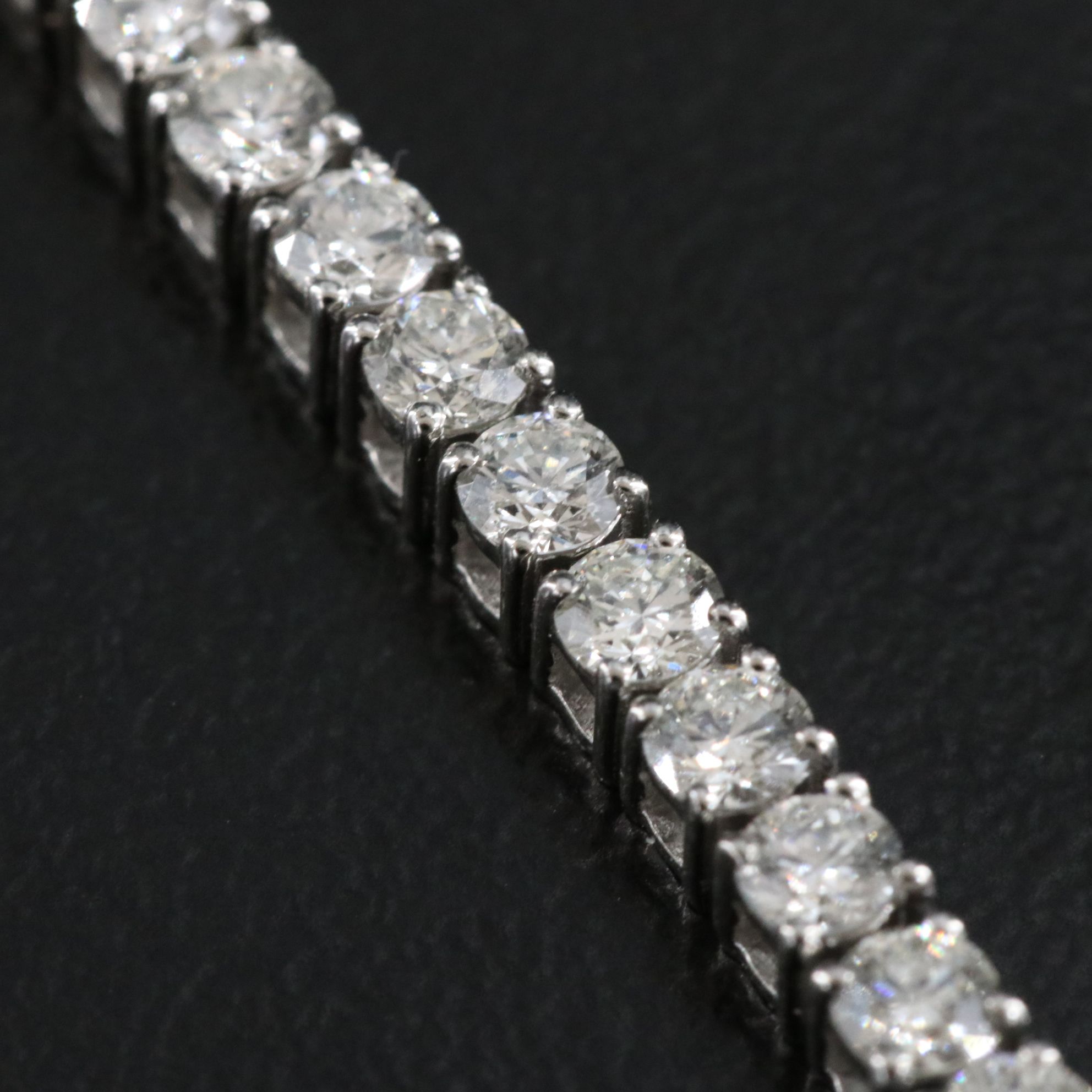 Platinum 3.58 CTW Diamond Line Bracelet