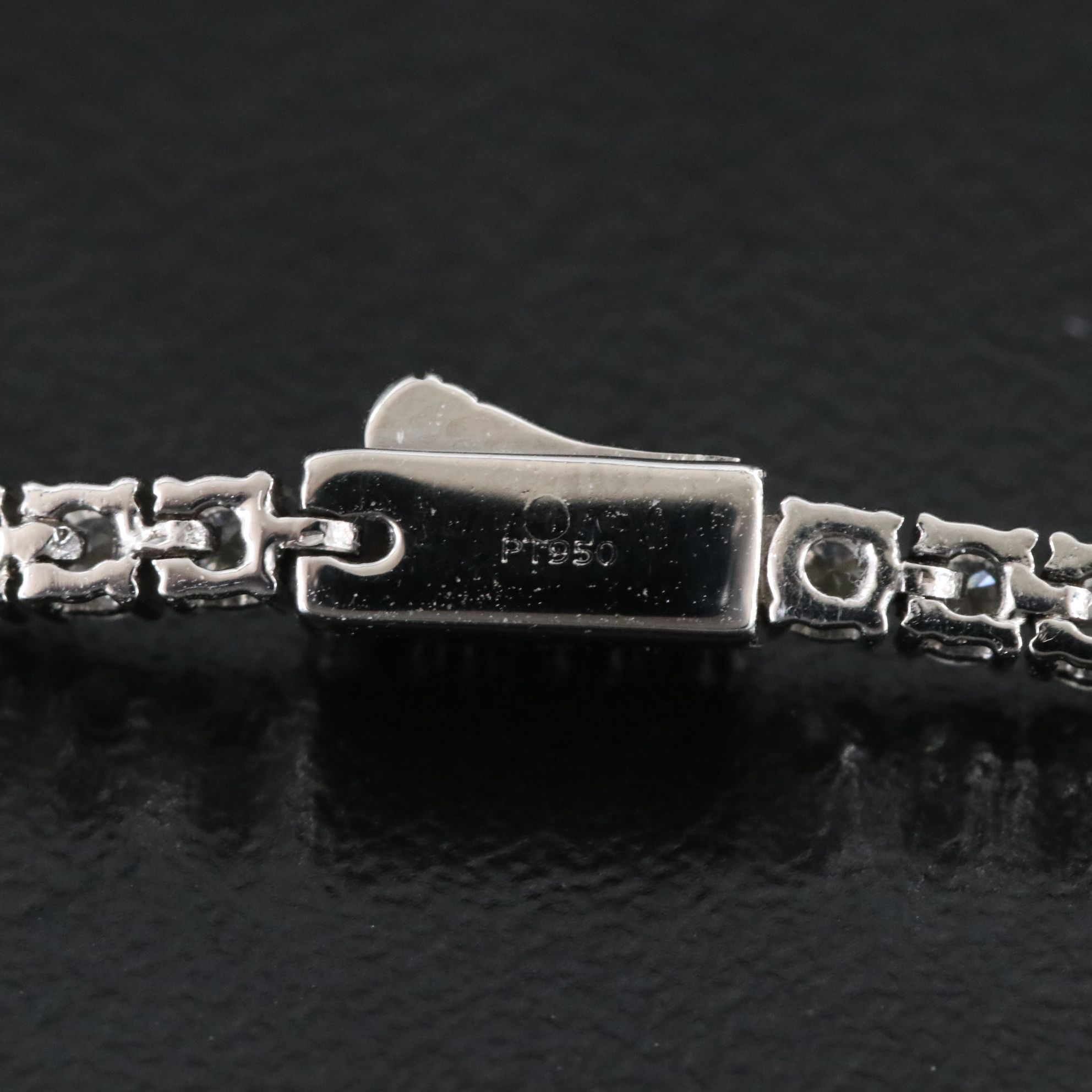 Platinum 3.58 CTW Diamond Line Bracelet