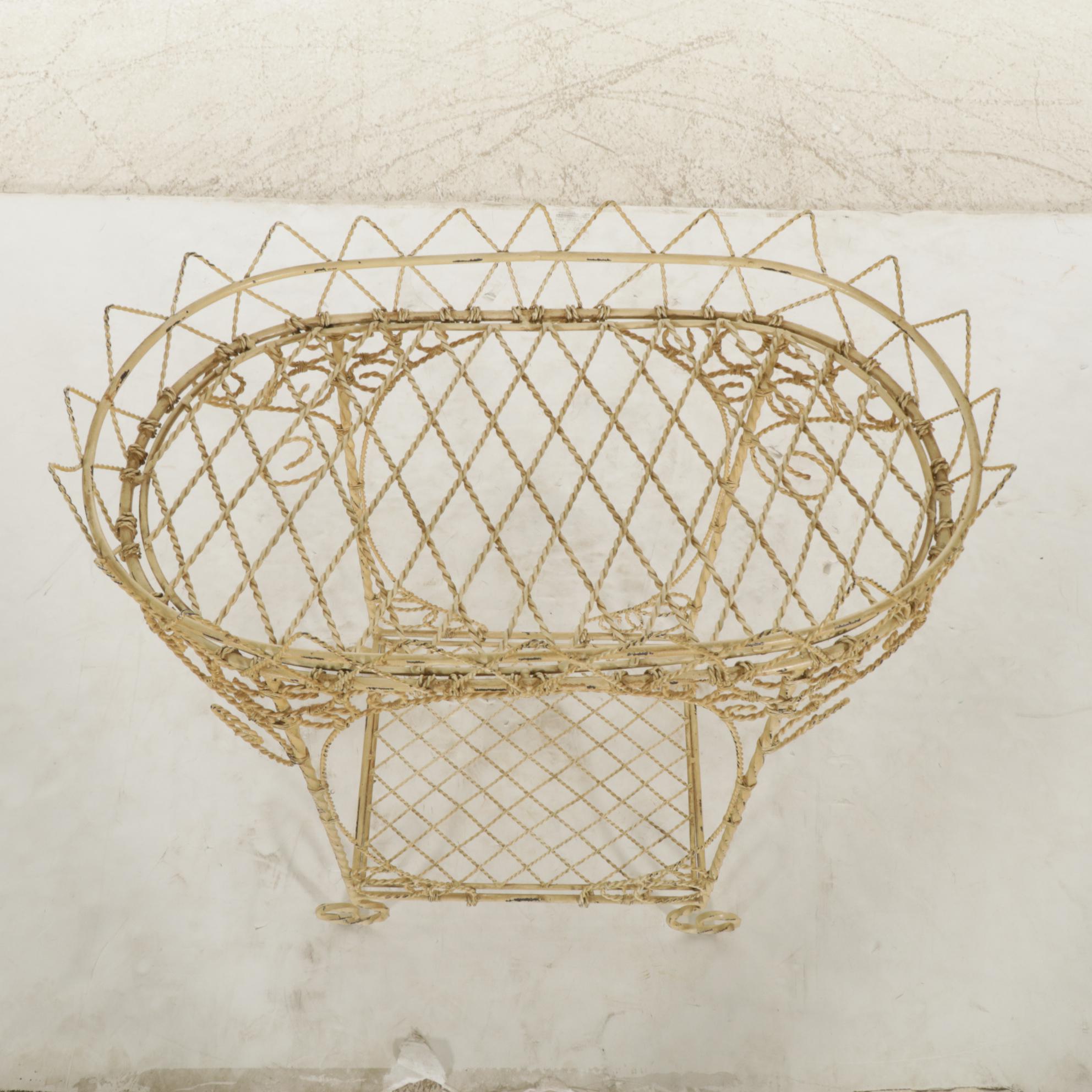 Victorian Style Twisted Wire Plant Stand, Early to Mid-20th Century