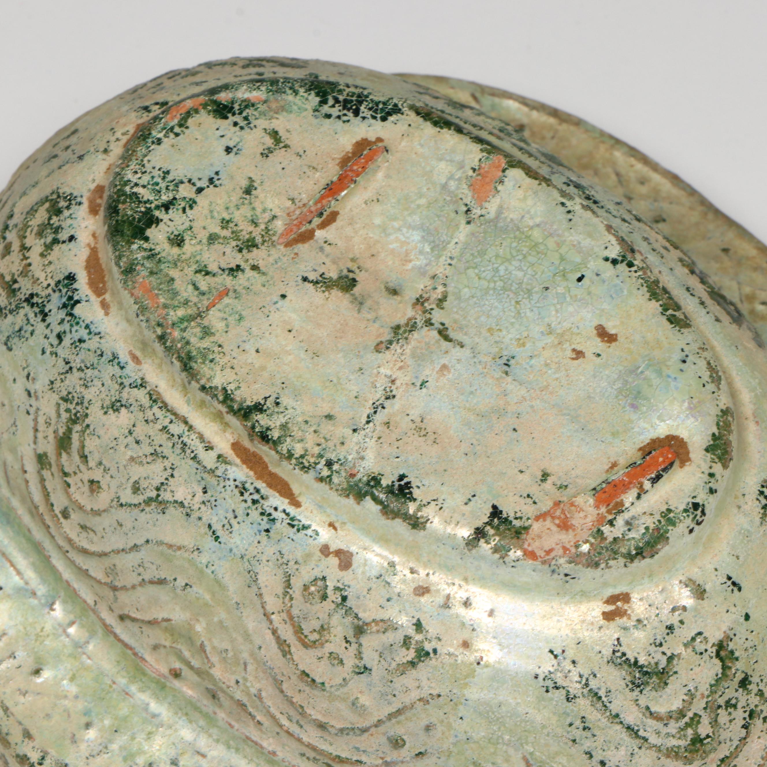 Chinese Han Dynasty Green-Glazed Erbei Ear Cup