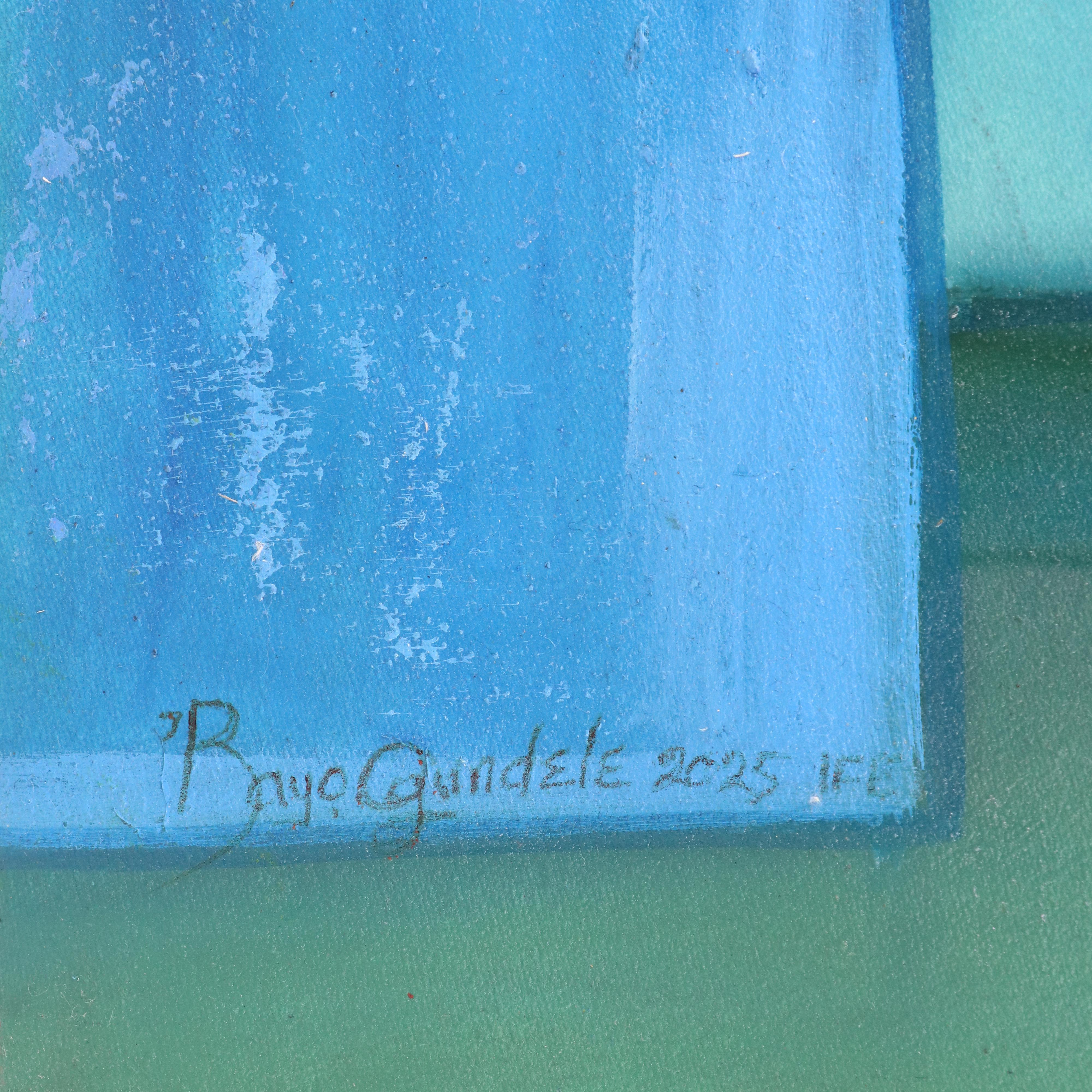 Bayo Ogundele Stylized Oil Painting "Strange Bird," 2025