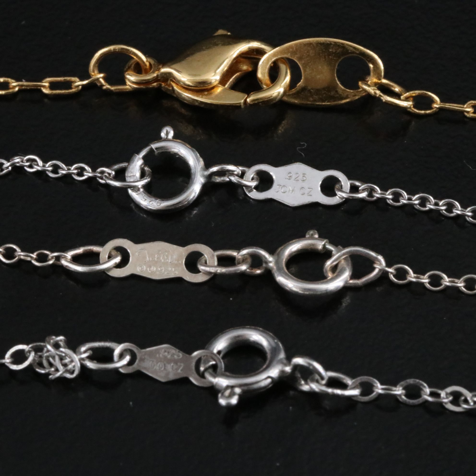 Necklace Collection Featuring Sterling, CZ and Topaz