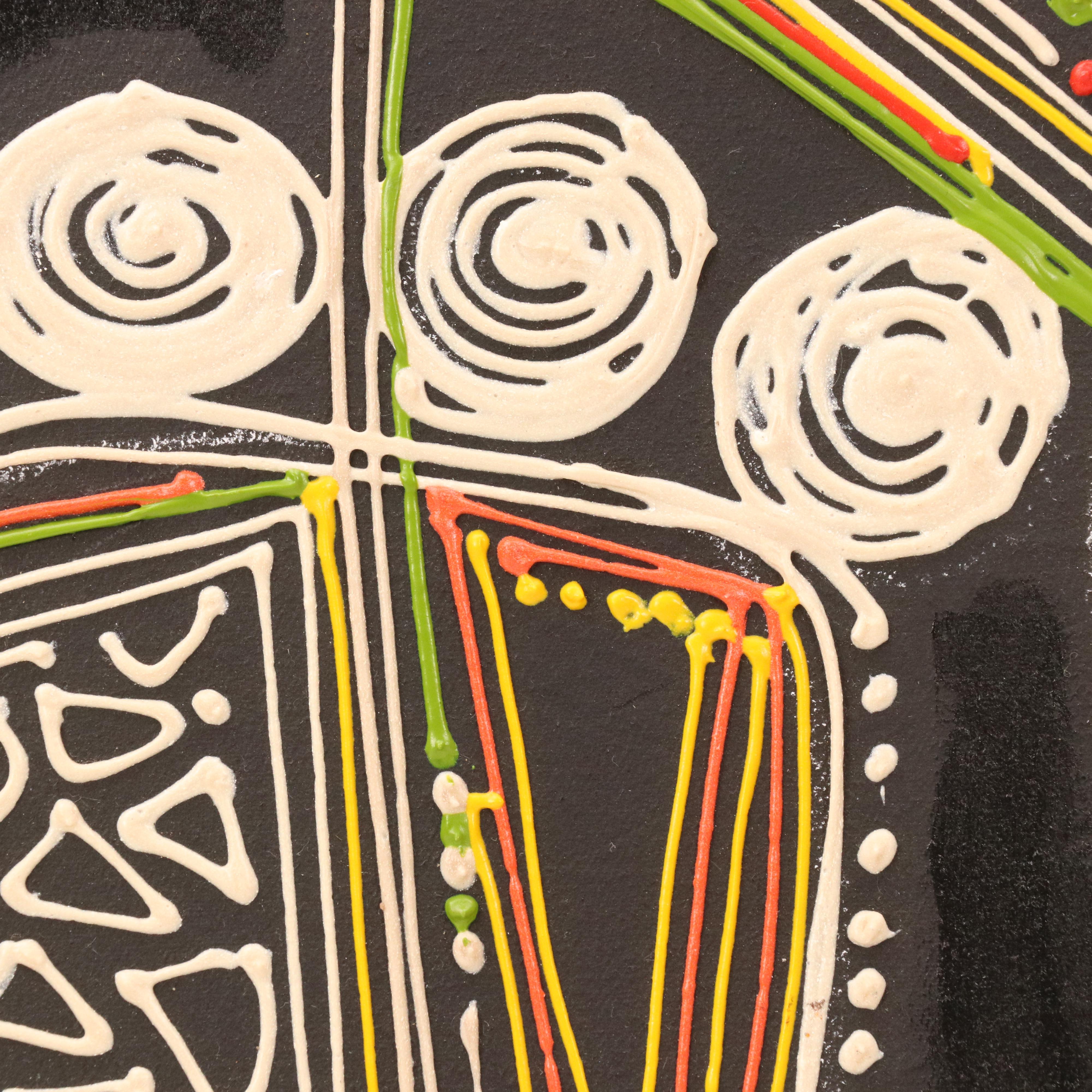 Bayo Ogundele Stylized Acrylic Painting of Feet, 2020