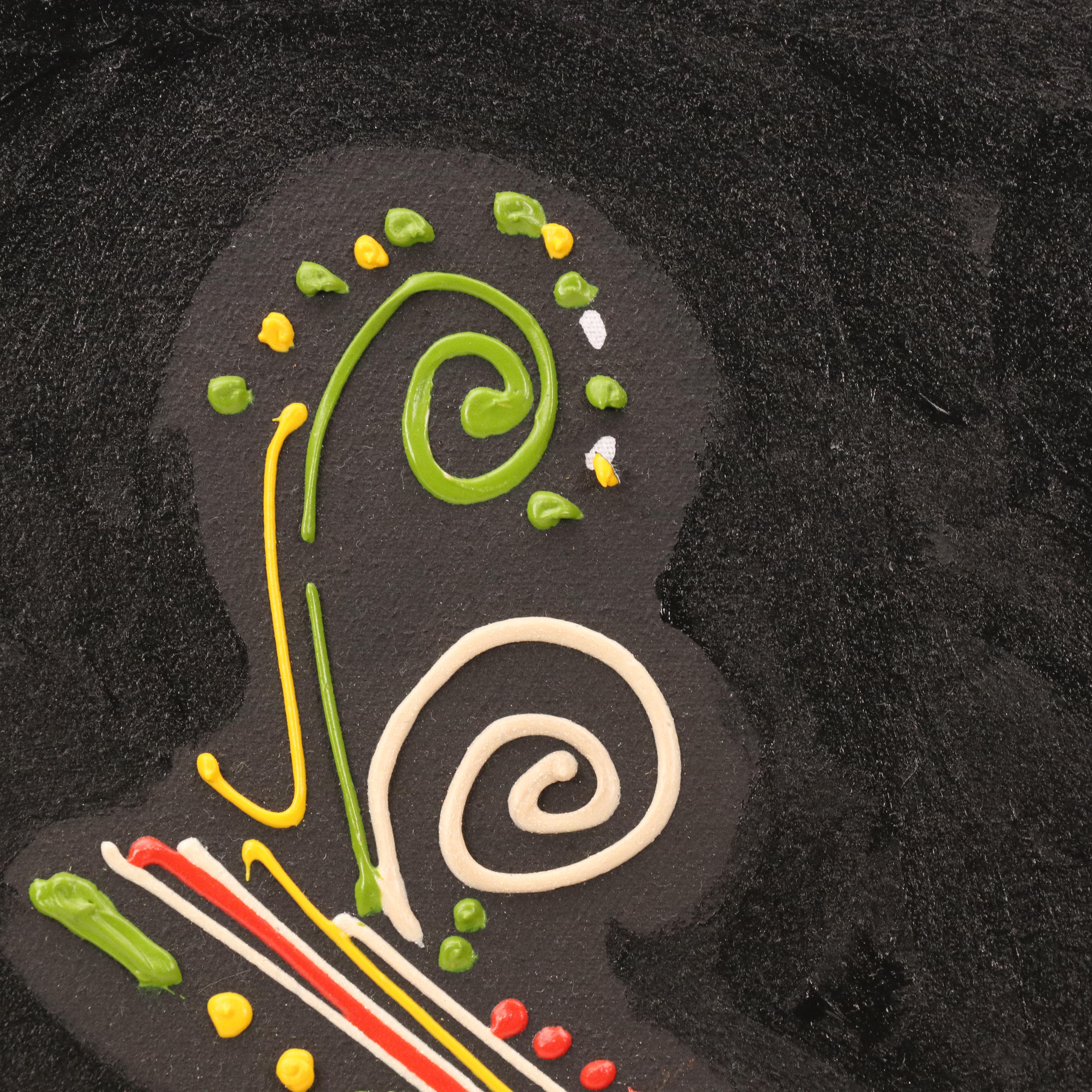 Bayo Ogundele Stylized Acrylic Painting of Feet, 2020