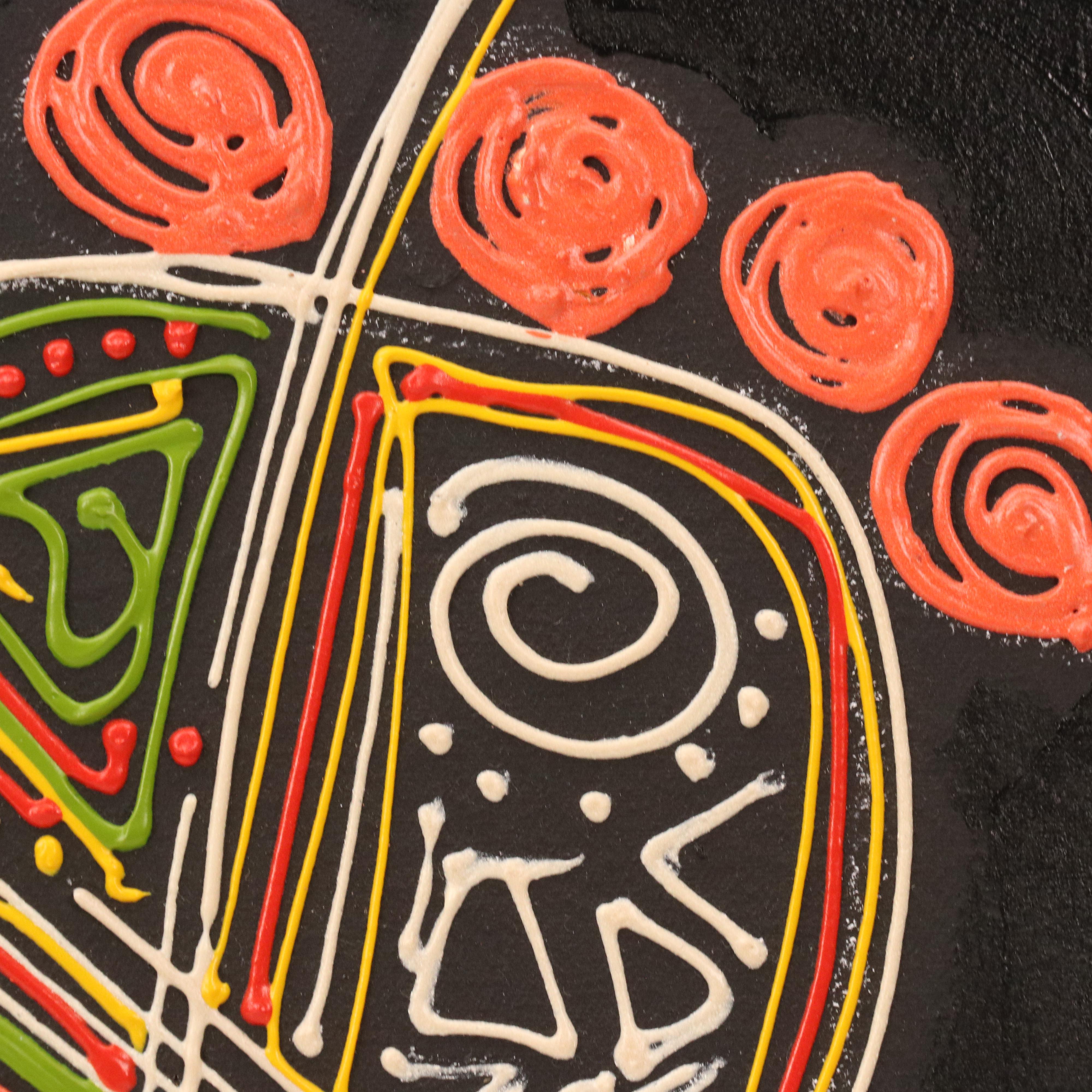 Bayo Ogundele Stylized Acrylic Painting of Feet, 2020