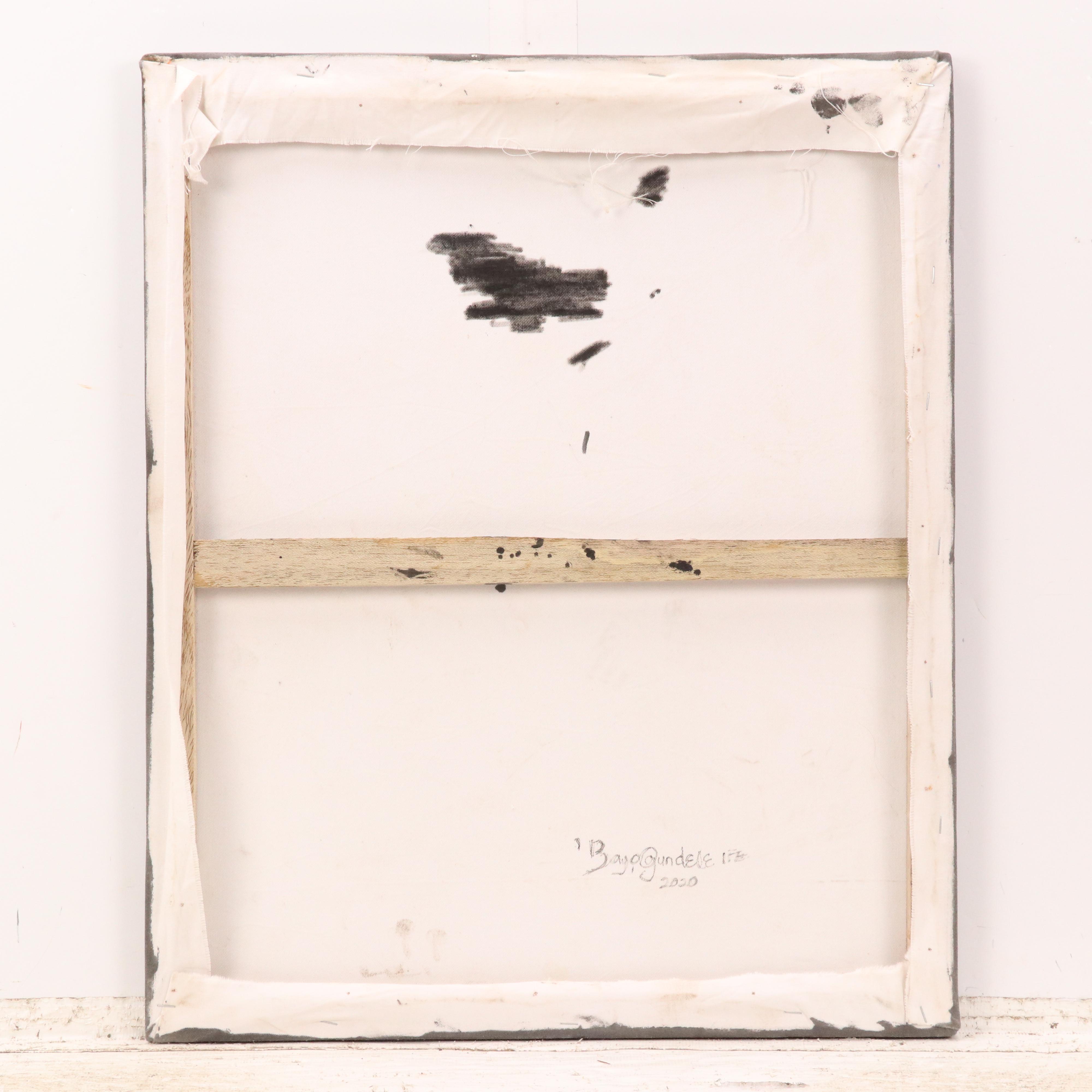 Bayo Ogundele Stylized Acrylic Painting of Feet, 2020