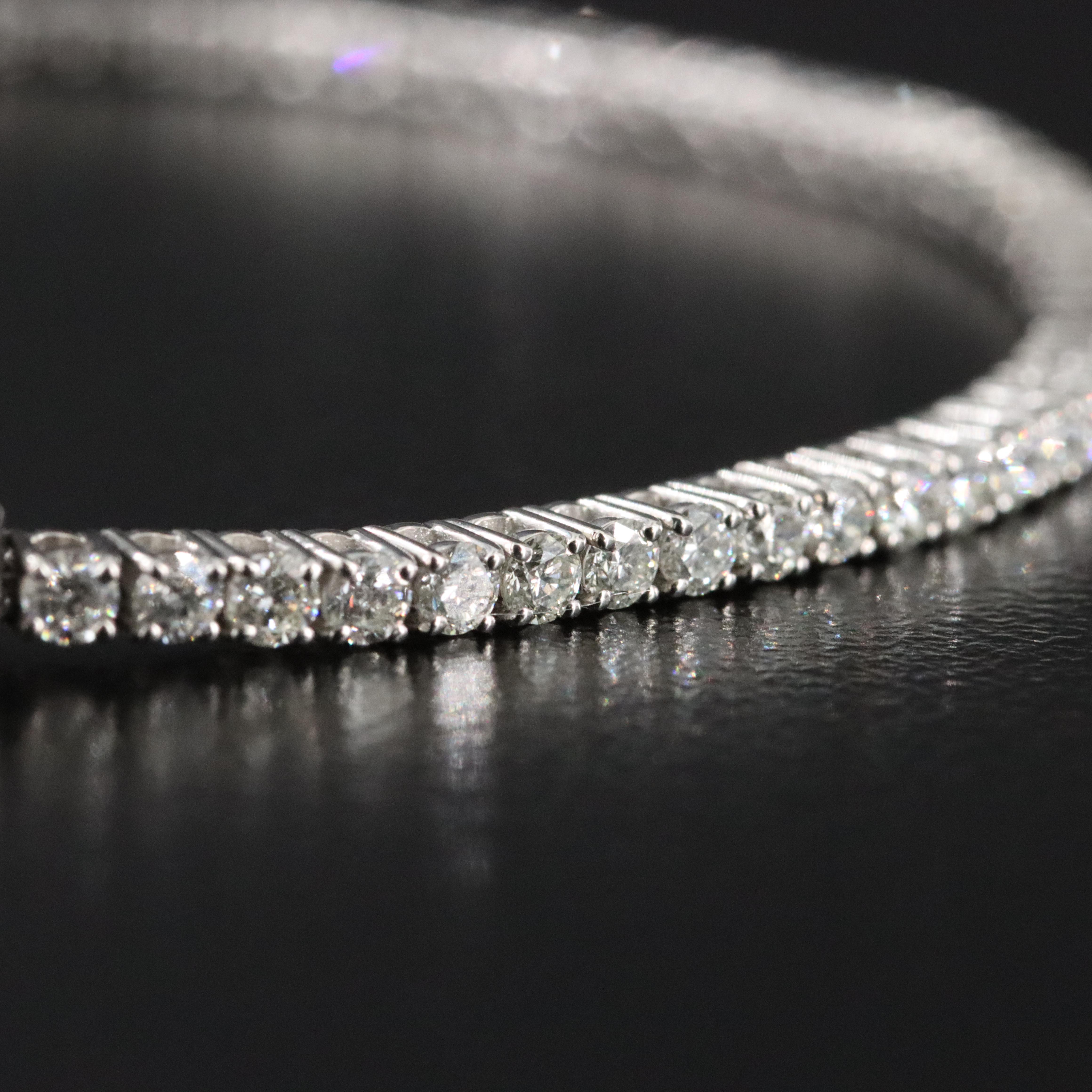 Platinum 2.92 CTW Diamond Line Bracelet